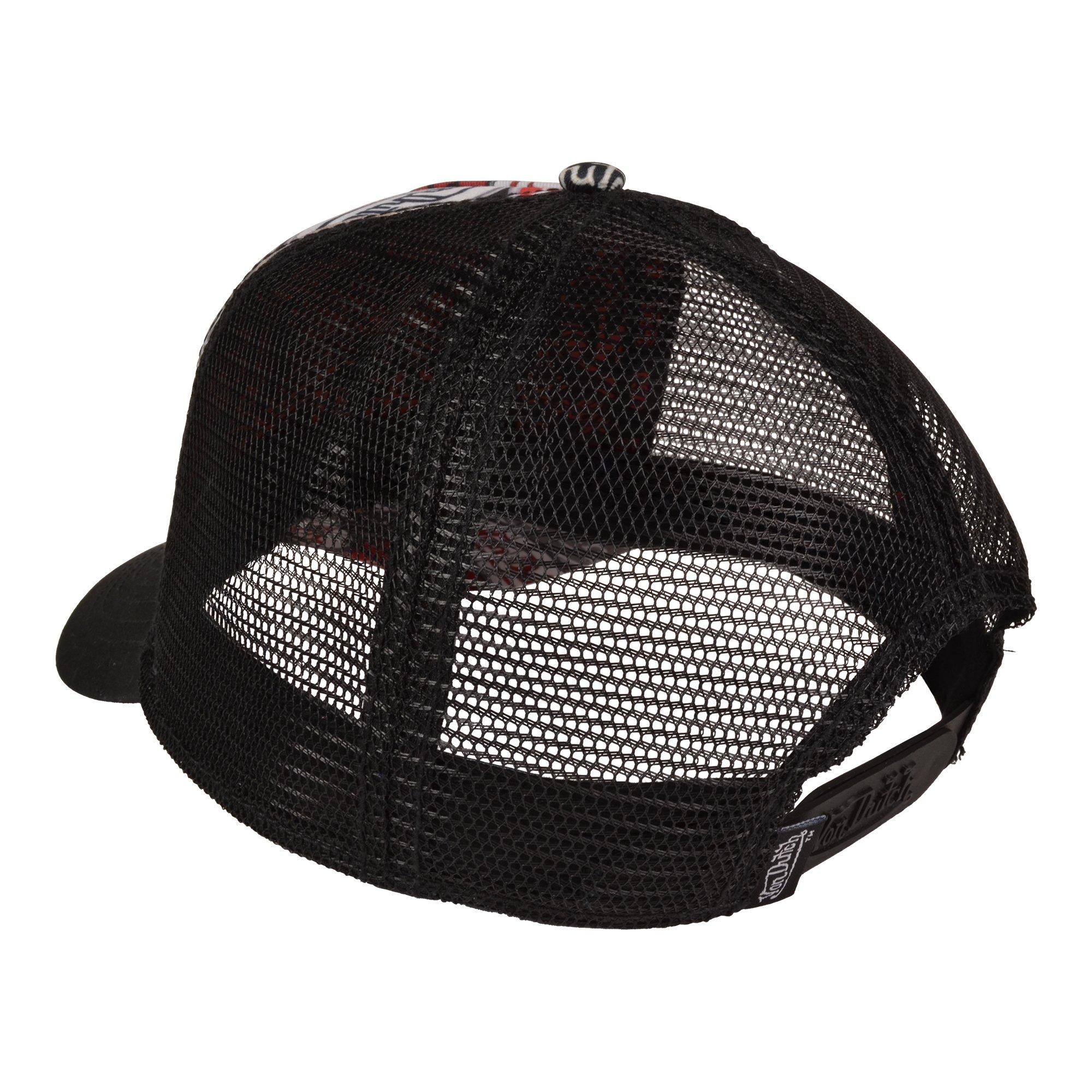 Von Dutch Billboard Trucker Snapback Hat-Black - BLACK Thumbnail View 4