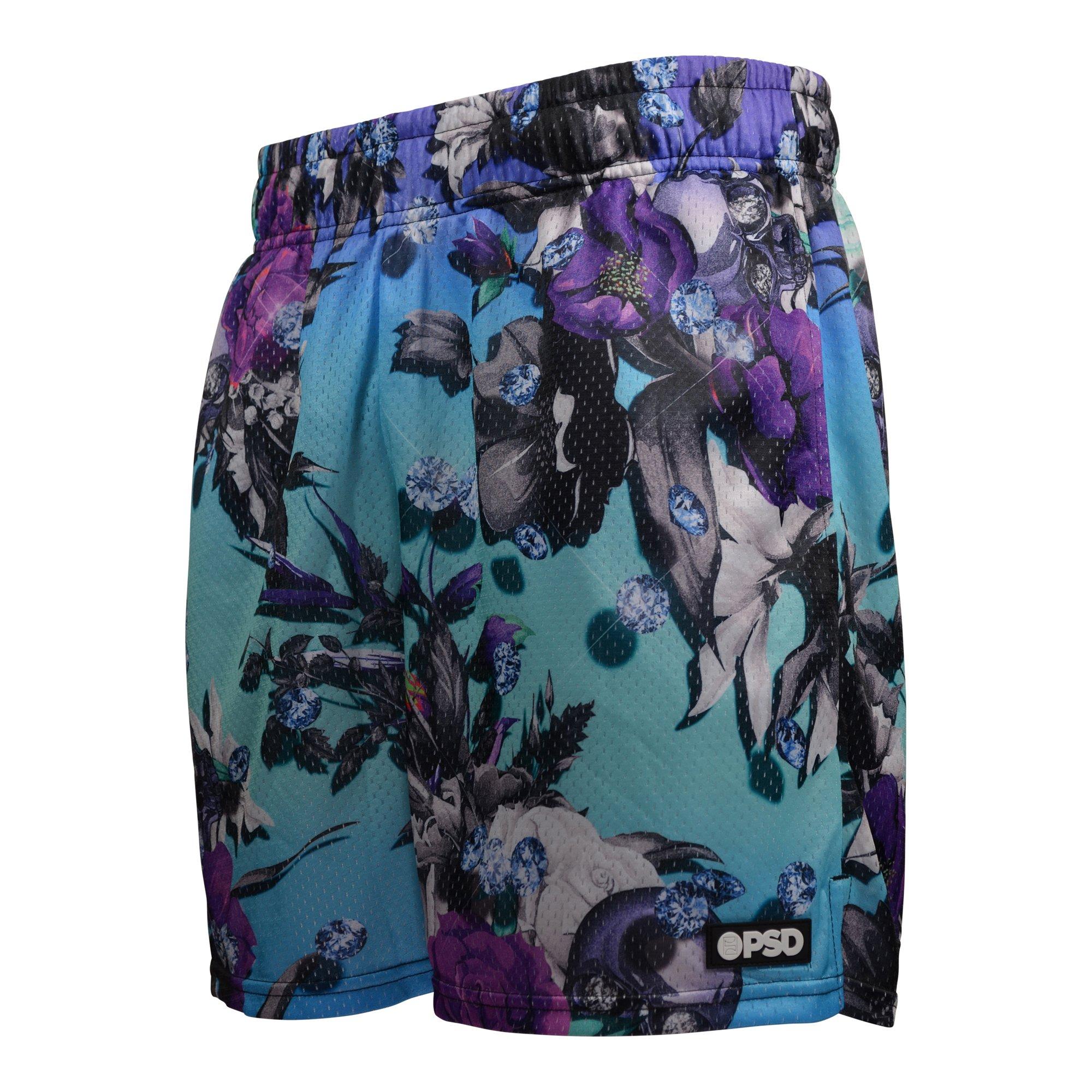 PSD Men's Floral Demise Sky Mesh Shorts - MULTI-COLOR Thumbnail View 3