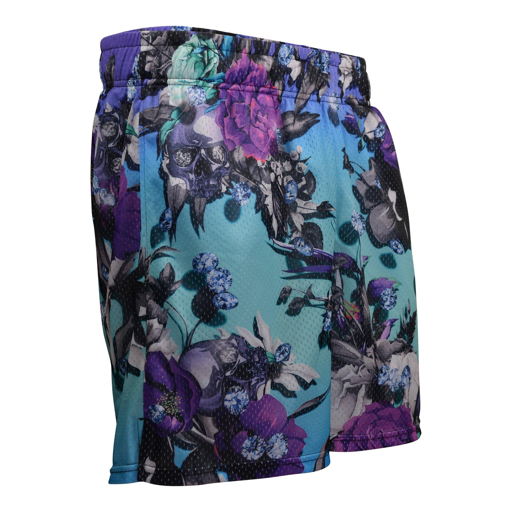 PSD Men's Floral Demise Sky Mesh Shorts - MULTI-COLOR Thumbnail View 4