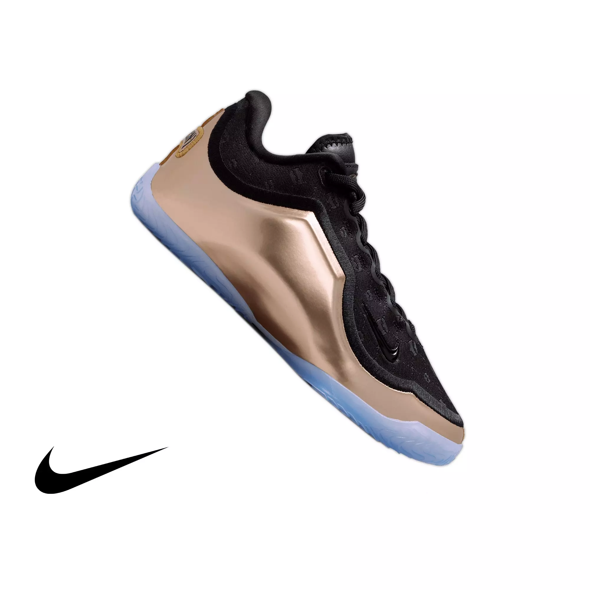 Nike LeBron XXIII "Chosen One" Grade School Kids' Basketball Shoe - BLACK/METALLIC GOLD/VIVID PURPLE