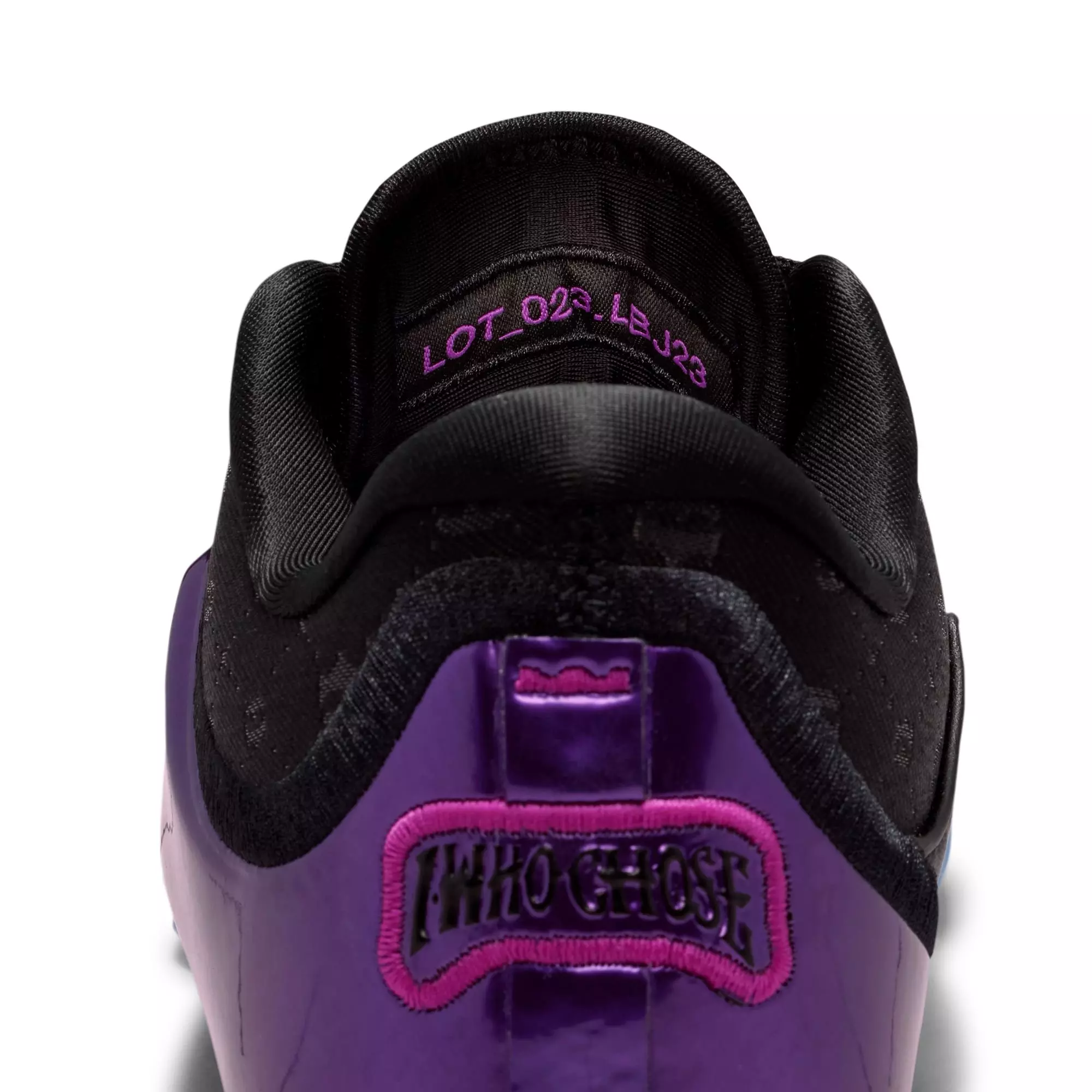 Nike LeBron XXIII "Chosen One" Grade School Kids' Basketball Shoe - BLACK/METALLIC GOLD/VIVID PURPLE