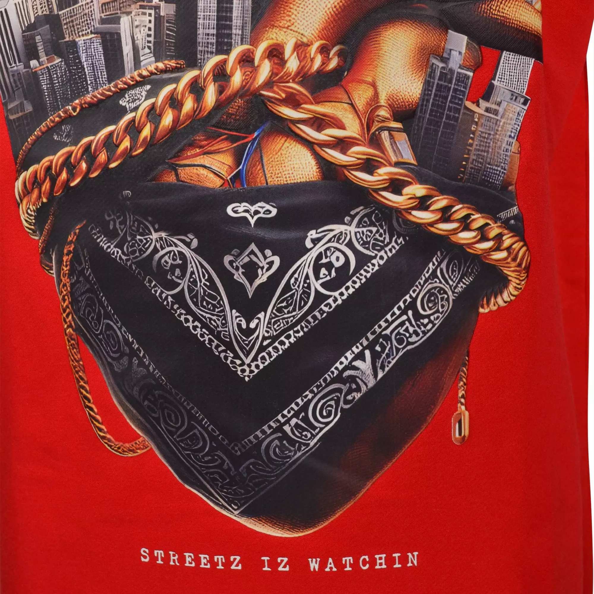 Streetz Iz Watchin Big Boys' Heart Of The Streetz Tee - RED