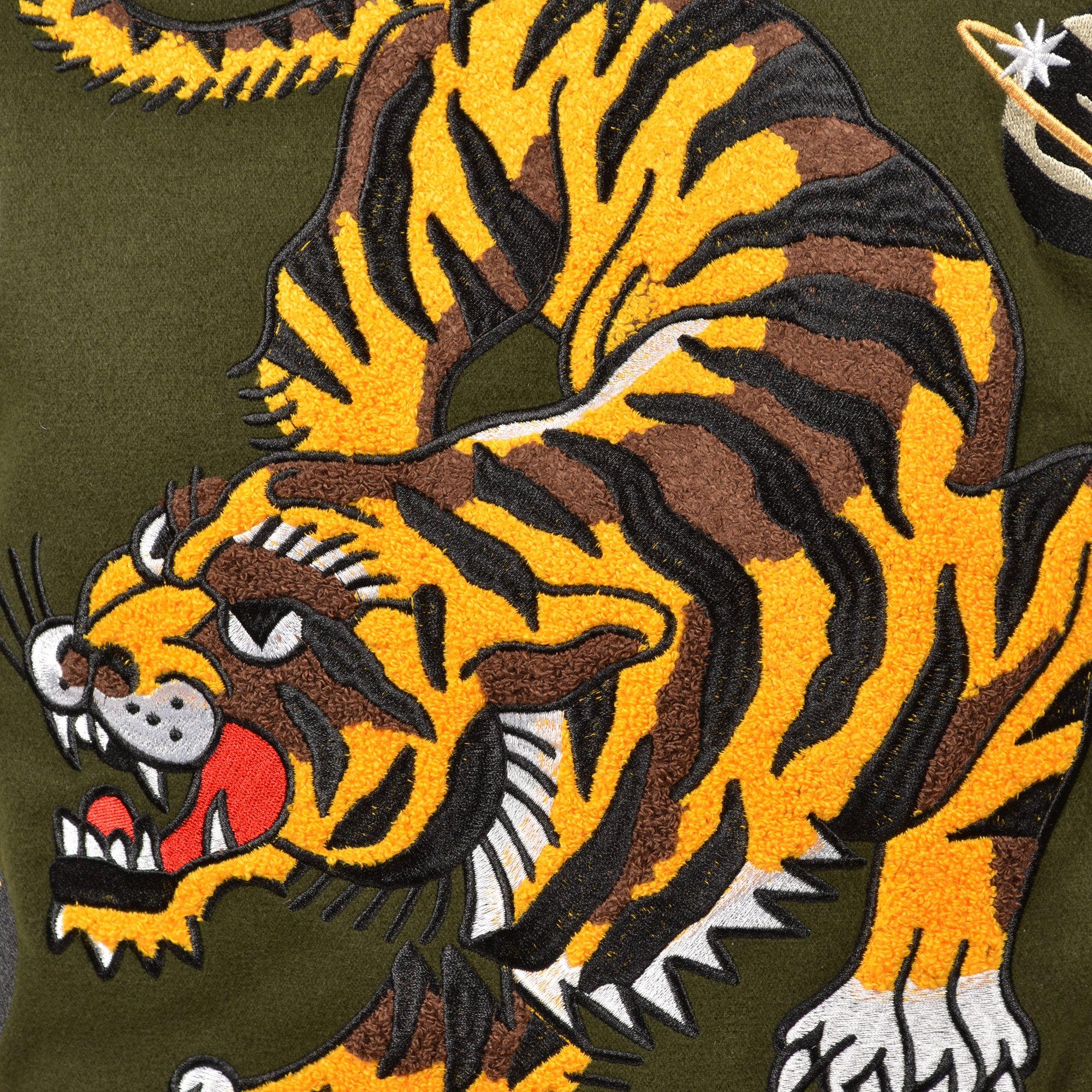 Reason Big Boys' Varsity Jacket - Olive