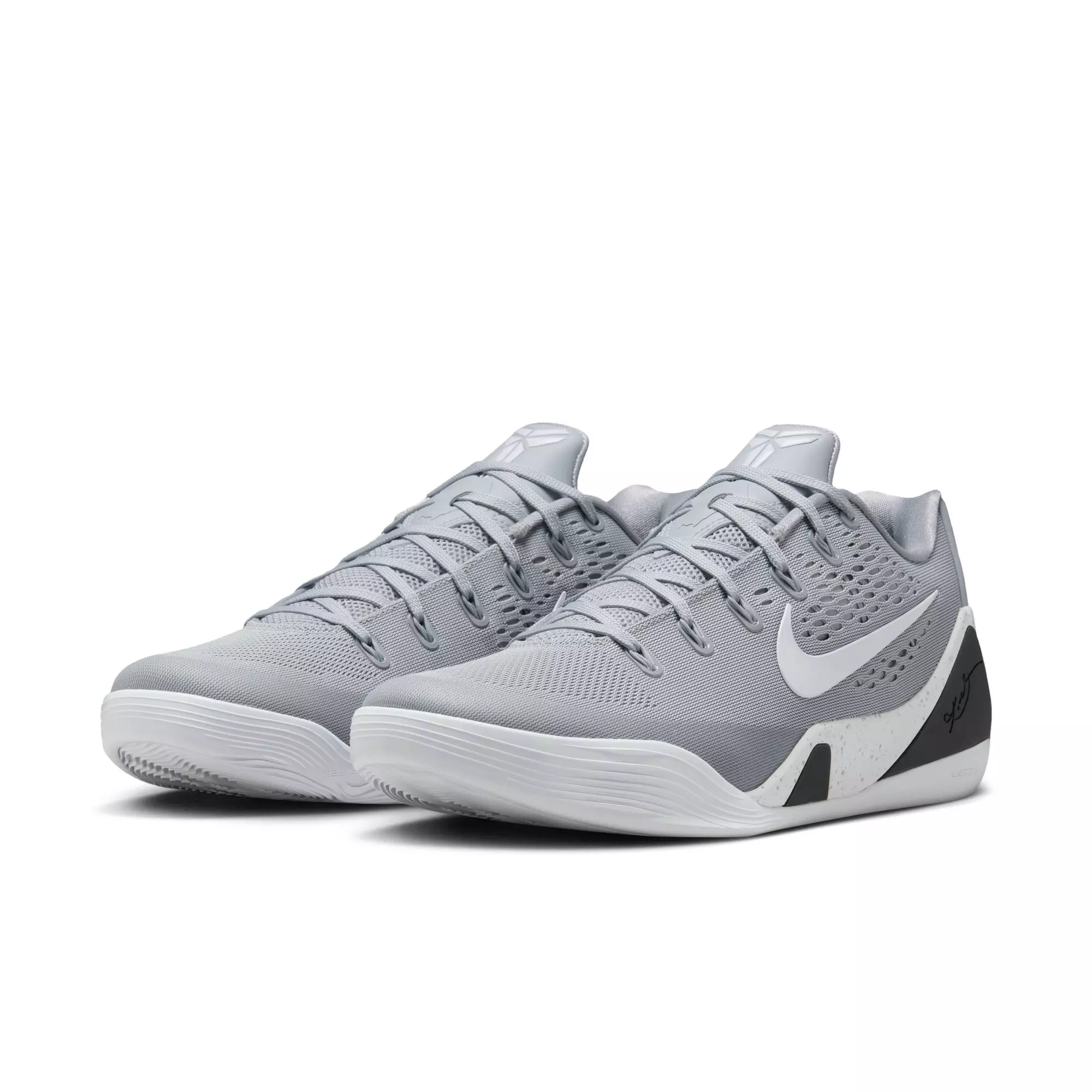Nike Kobe IX Elite Low EM Protro "Wolf Grey" Men's Basketball Shoe - WOLF GREY/WHITE