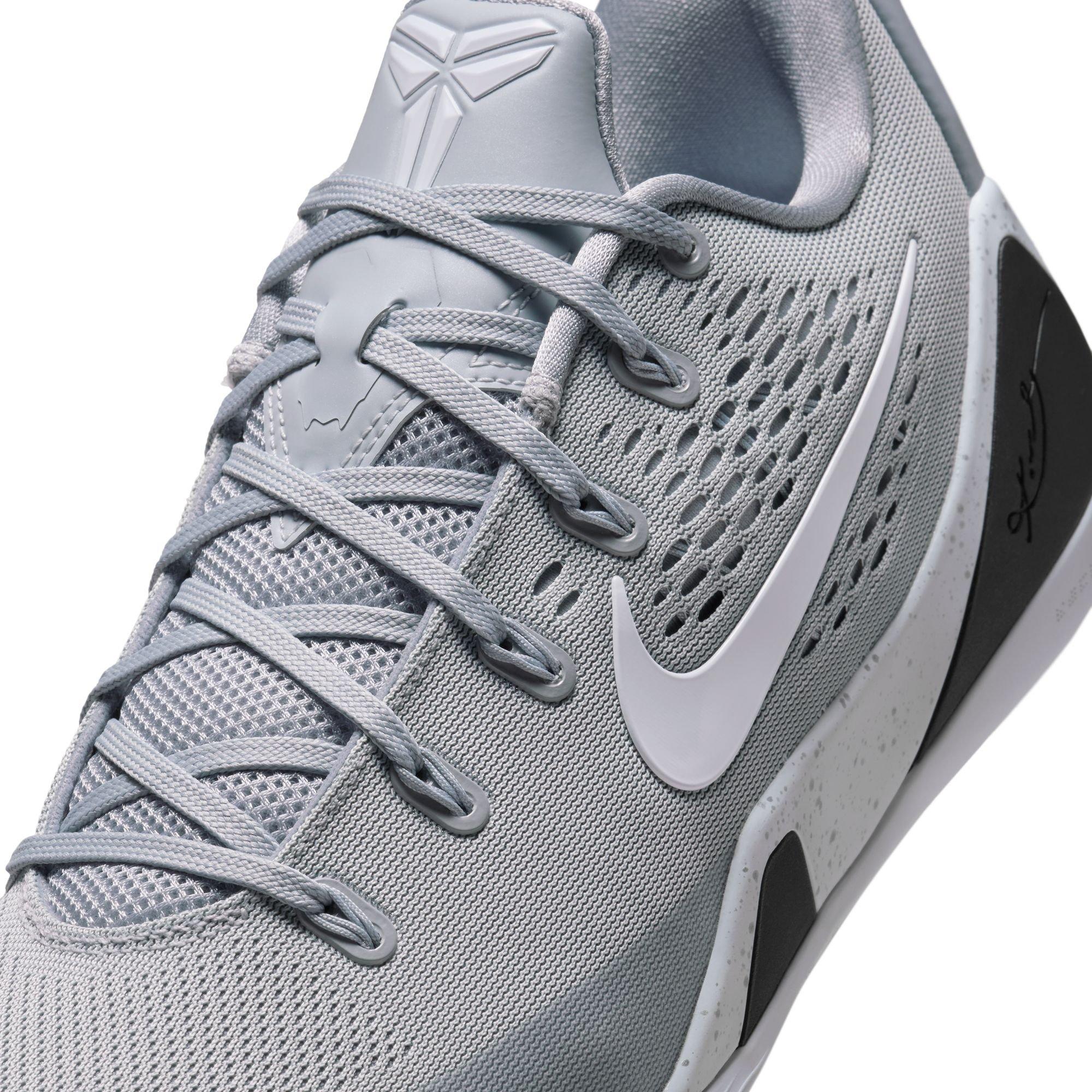 Grey Elite Low-Top Basketball Sneakers Kobe 9 | Hibbett