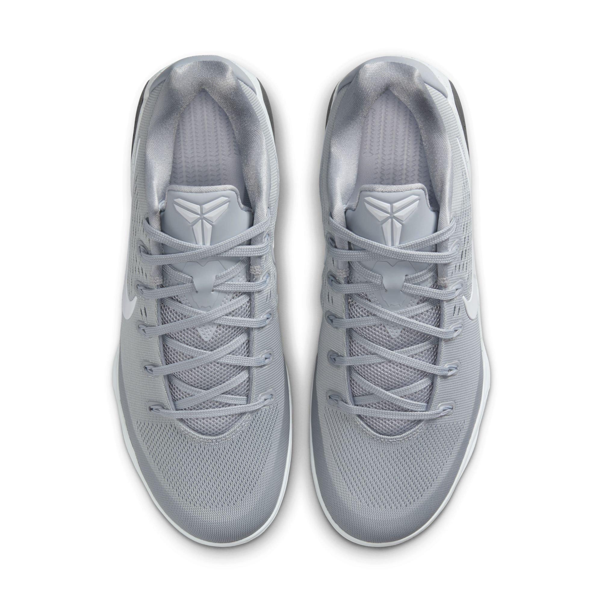 Nike Kobe IX Elite Low EM Protro "Wolf Grey" Men's Basketball Shoe - WOLF GREY/WHITE Thumbnail View 10