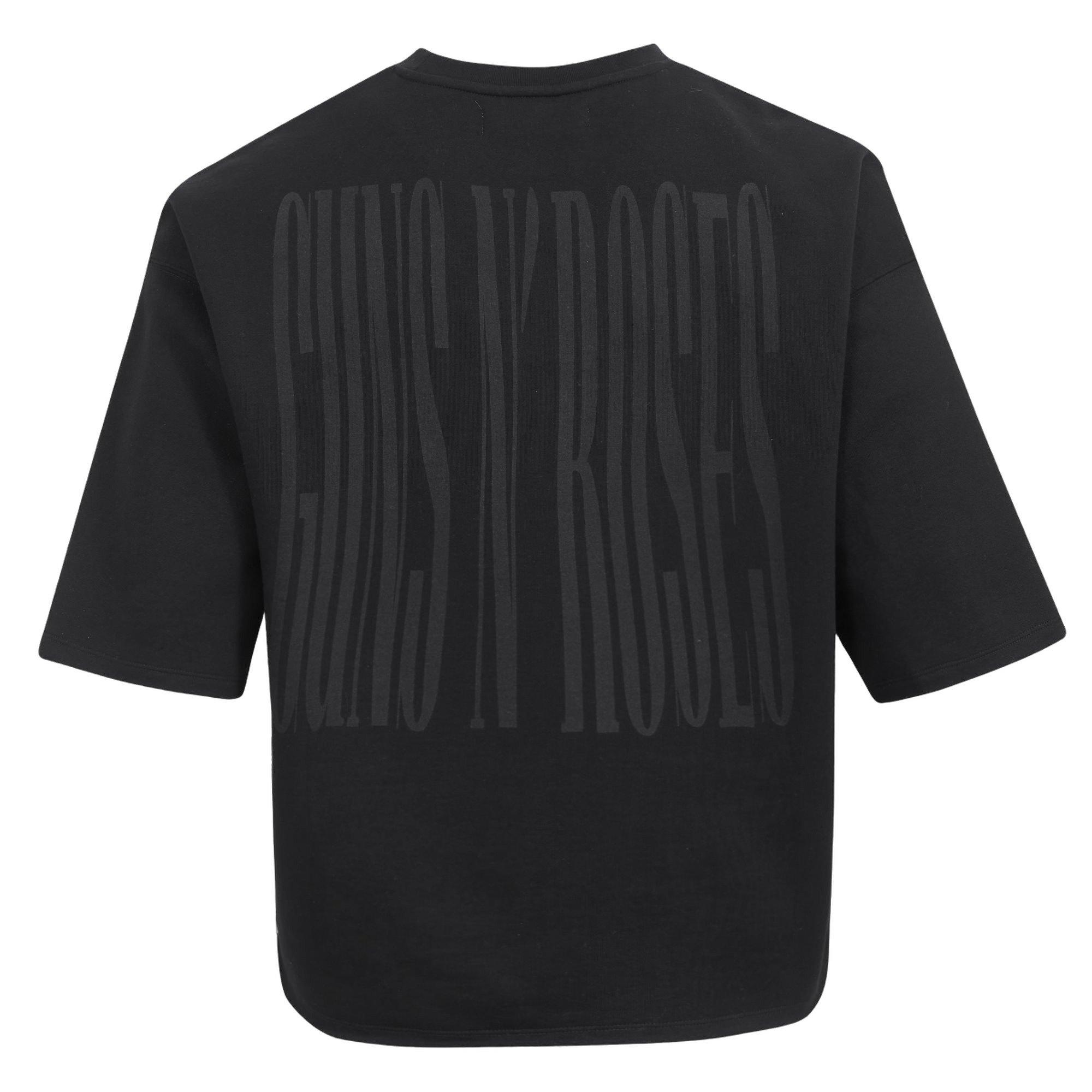 Freeze Max Men's Use Your Illusion Cropped Tee - Black - BLACK Thumbnail View 2