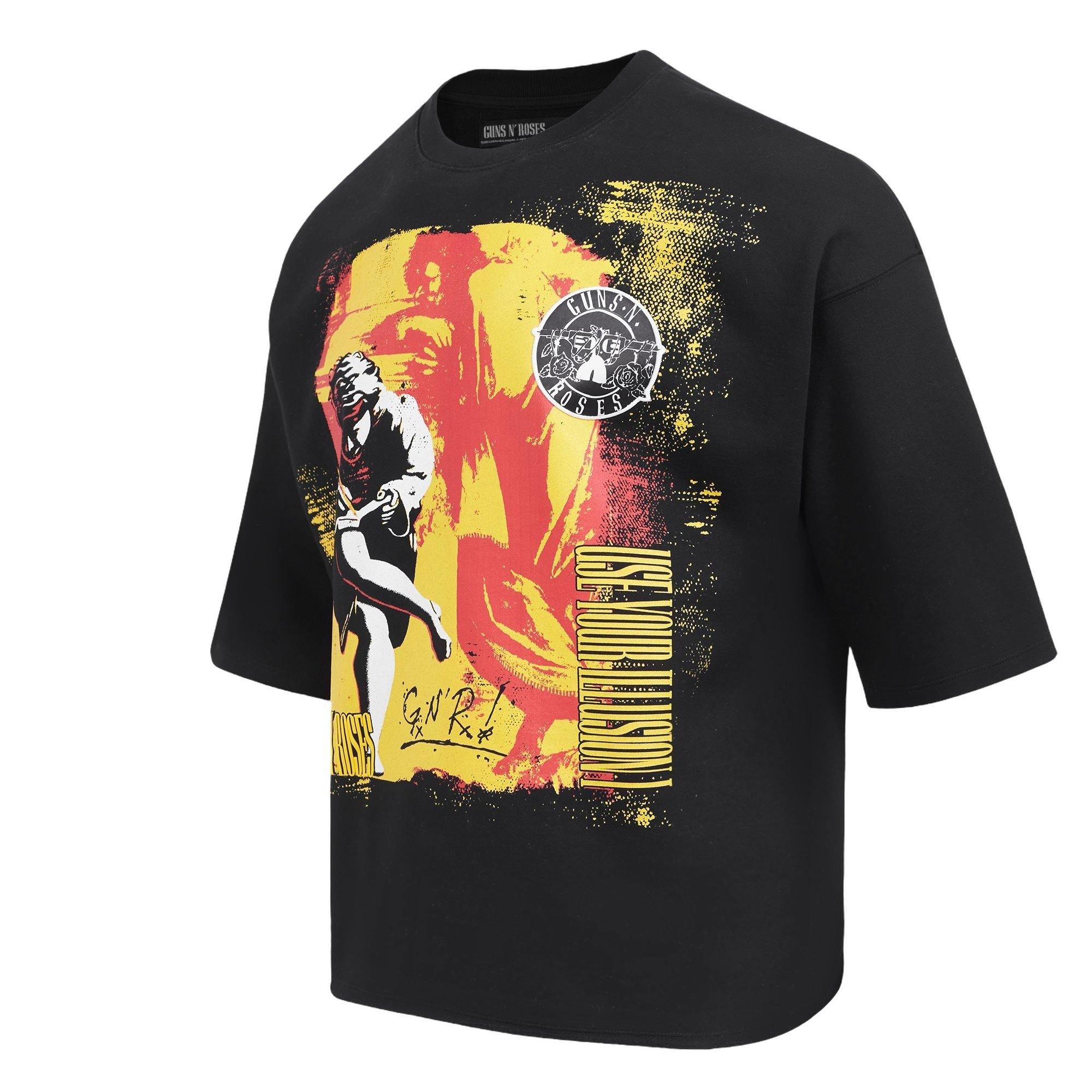 Freeze Max Men's Use Your Illusion Cropped Tee - Black - BLACK Thumbnail View 3