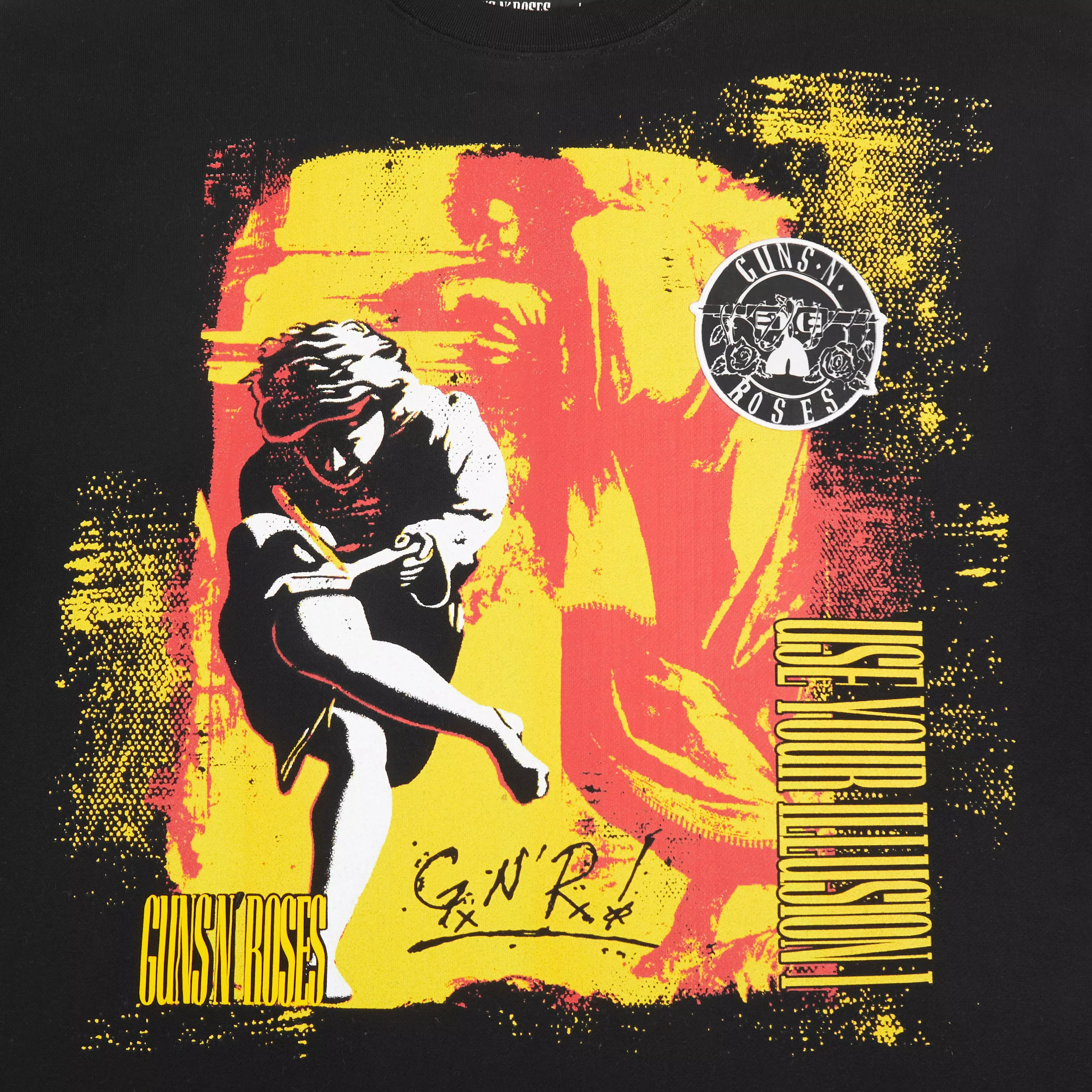 Freeze Max Men's Use Your Illusion Cropped Tee - Black - BLACK