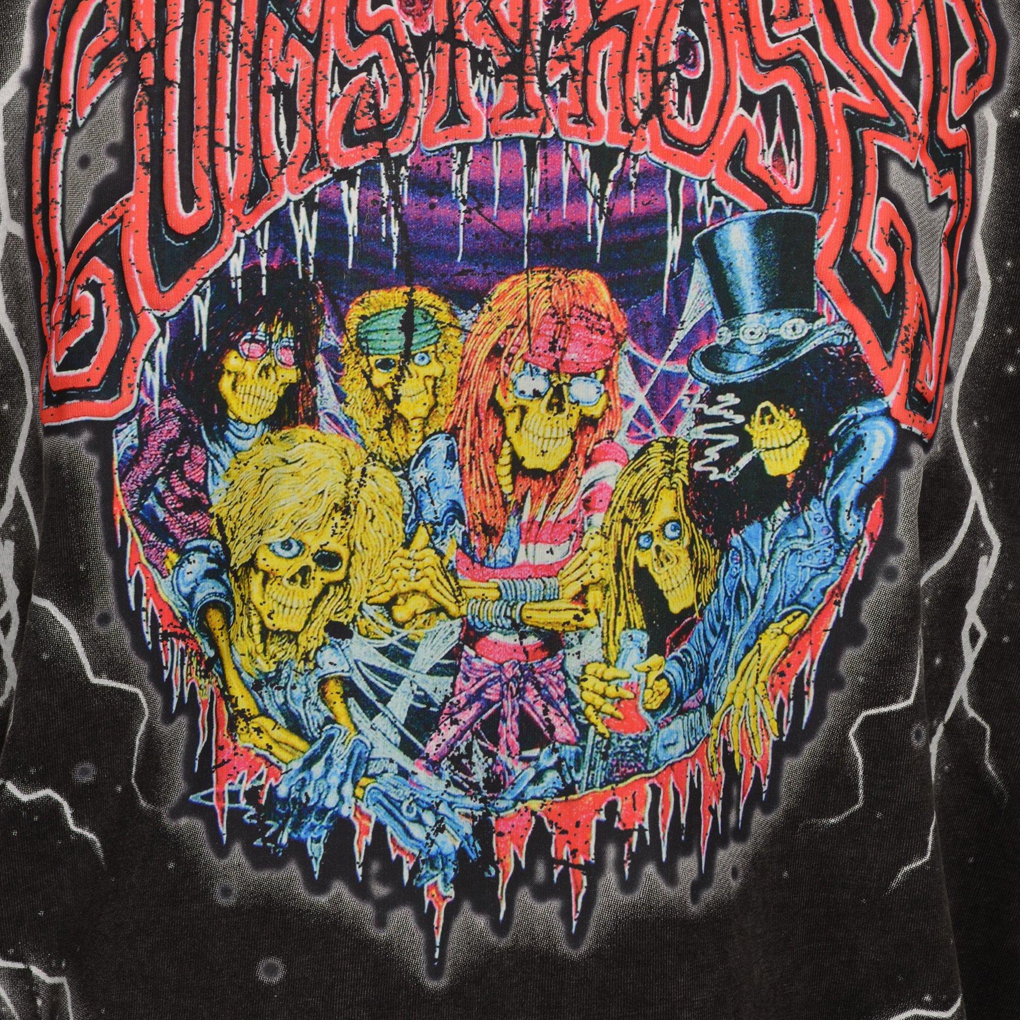 Freeze Max Men's Hollywood Rose Crop Tee - Washed Black - BLACK Thumbnail View 4