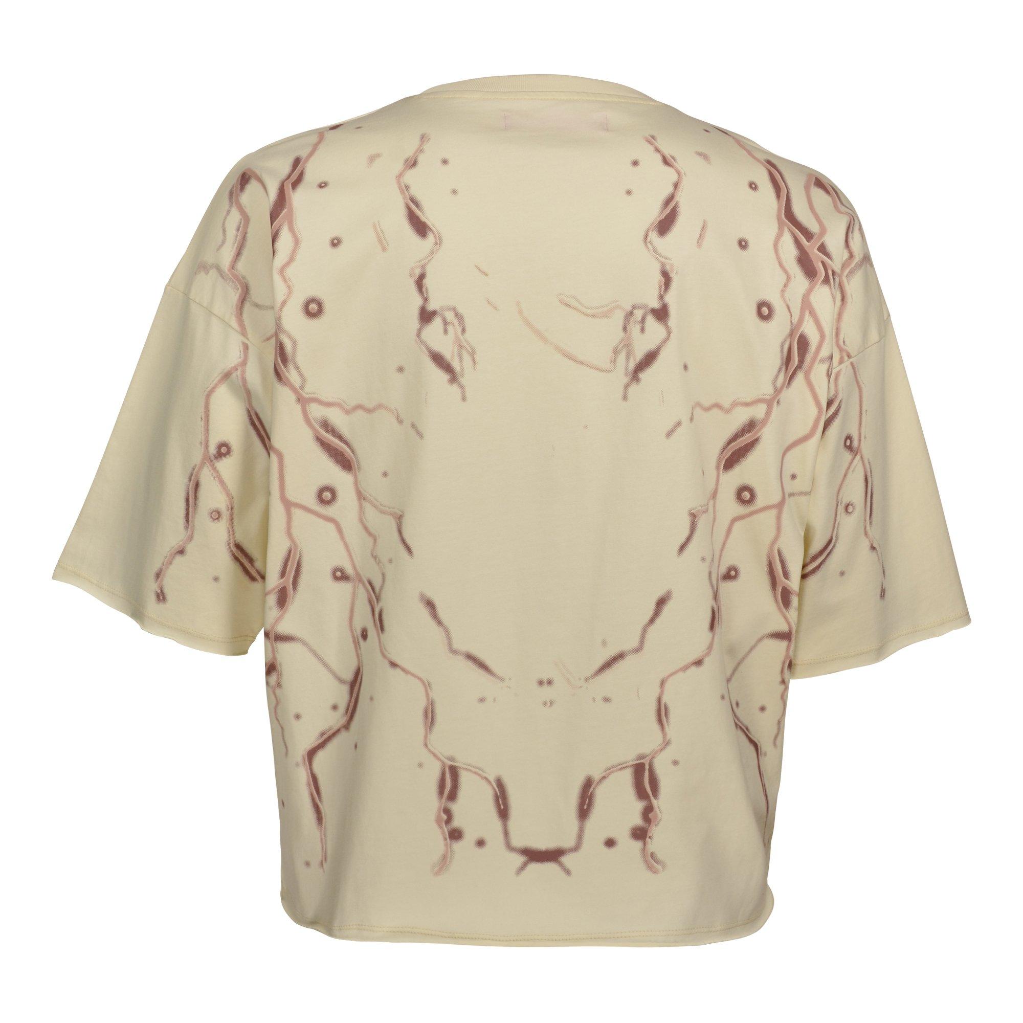 Freeze Max Men's Pierced Tongue Cropped Tee - Eggshell - CREAM Thumbnail View 3