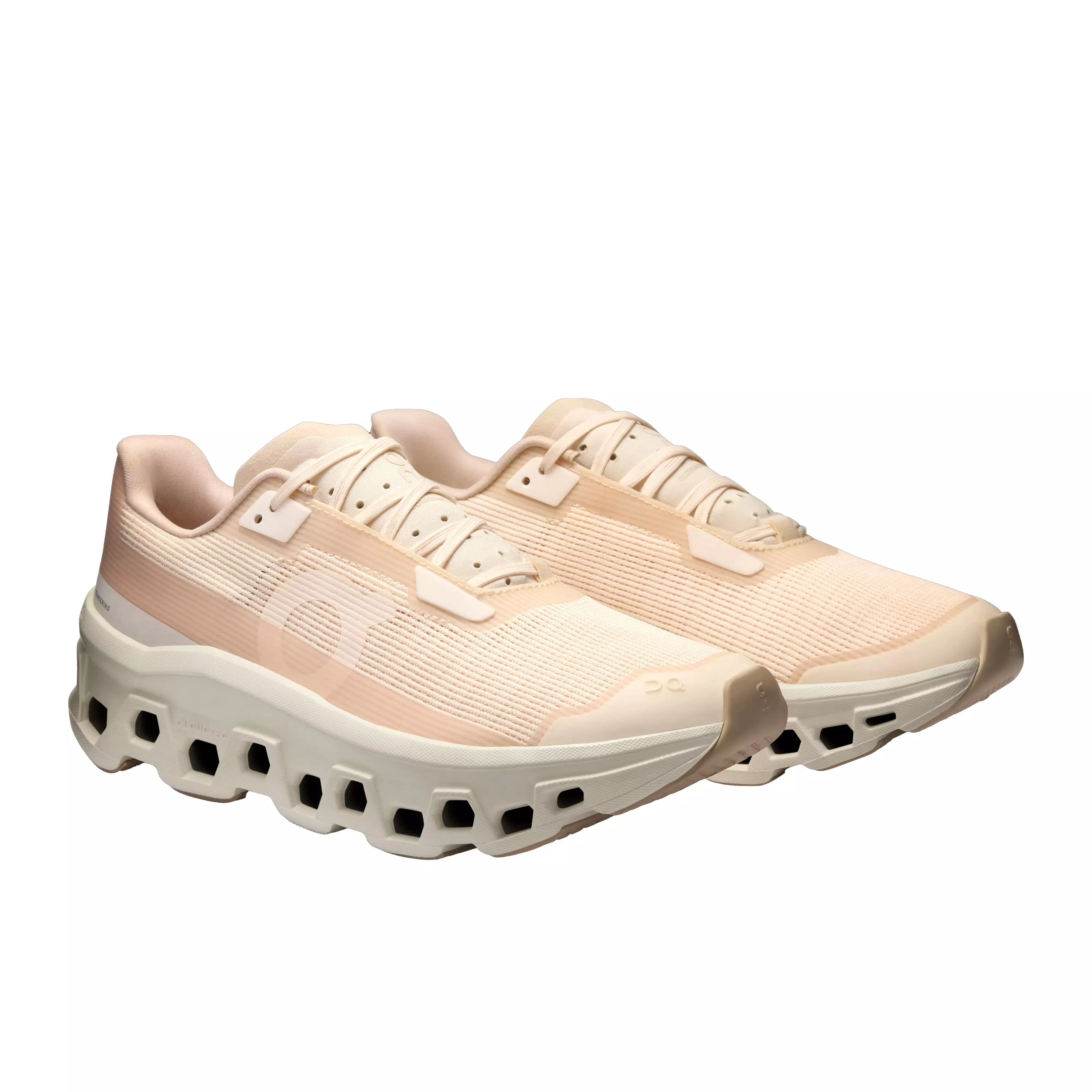 On Cloudmonster Void "Dew/Ivory" Women's Shoe - PINK/WHITE