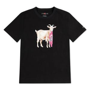 Jordan Big Boys' GOAT Tee - Black