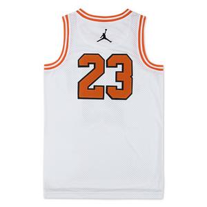 Jordan Big Boys' Basketball Jersey - White/Orange