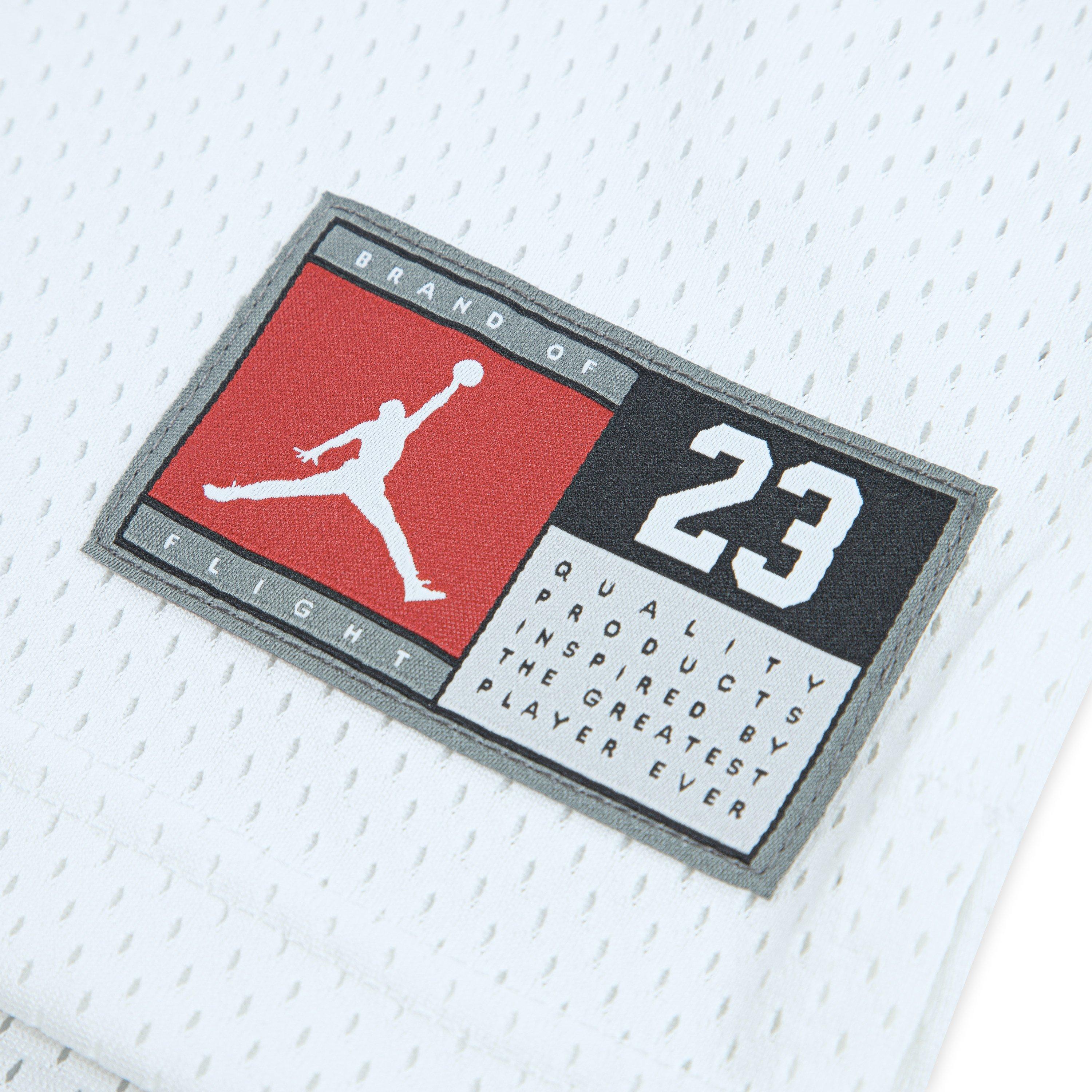 Jordan Basketball Big Boys' White/Orange Jersey