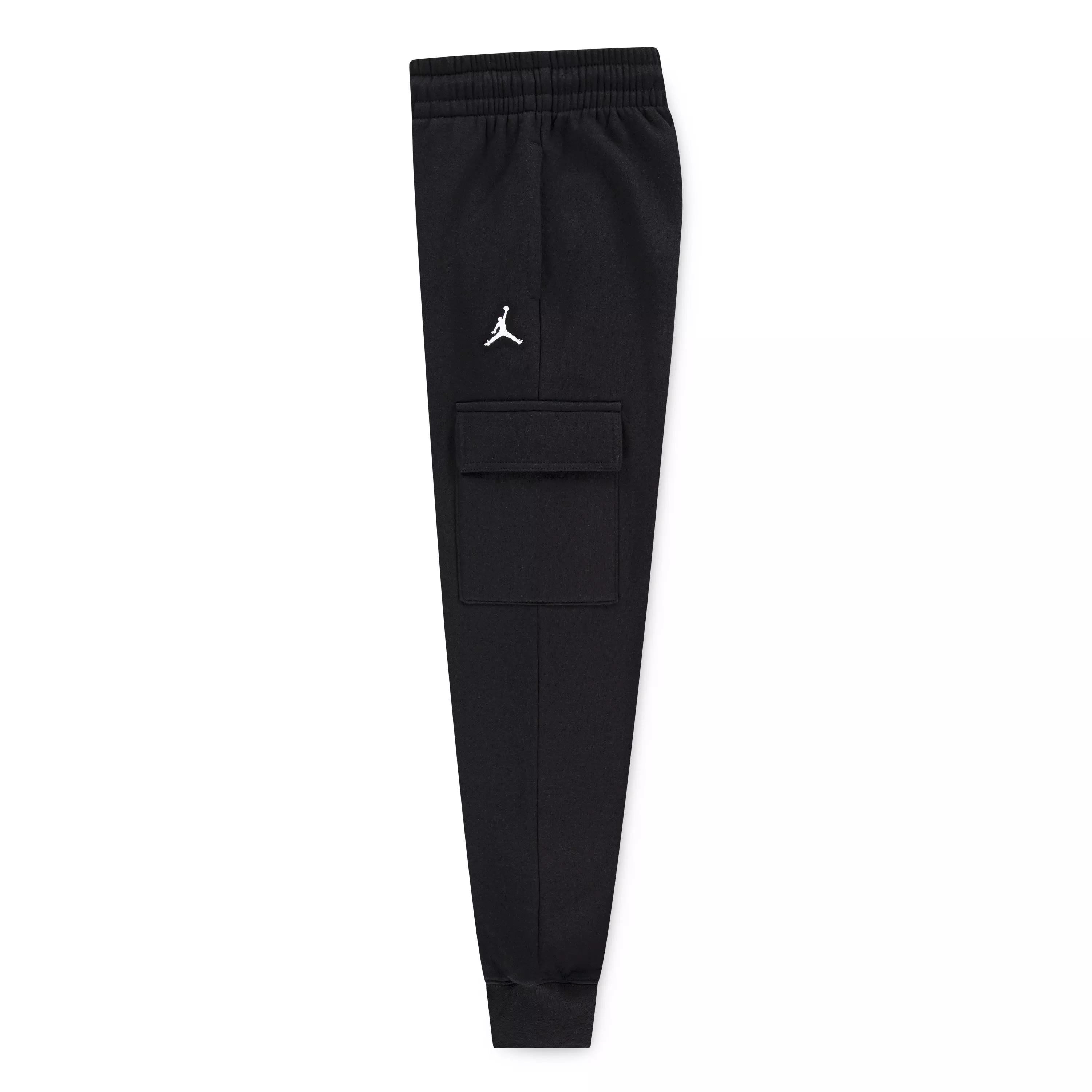 Jordan Big Boys' Fleece Cargo Pants - Black - BLACK