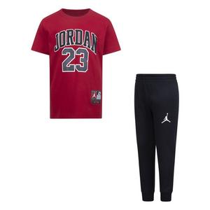 Jordan Little Kids' Jogger Set - Red/Black