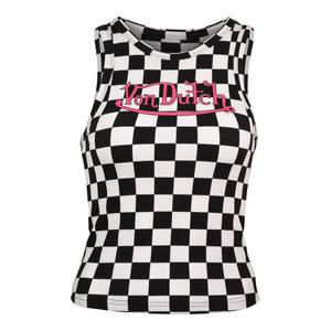 Von Dutch Women's Checkerboard Tank - White/Black