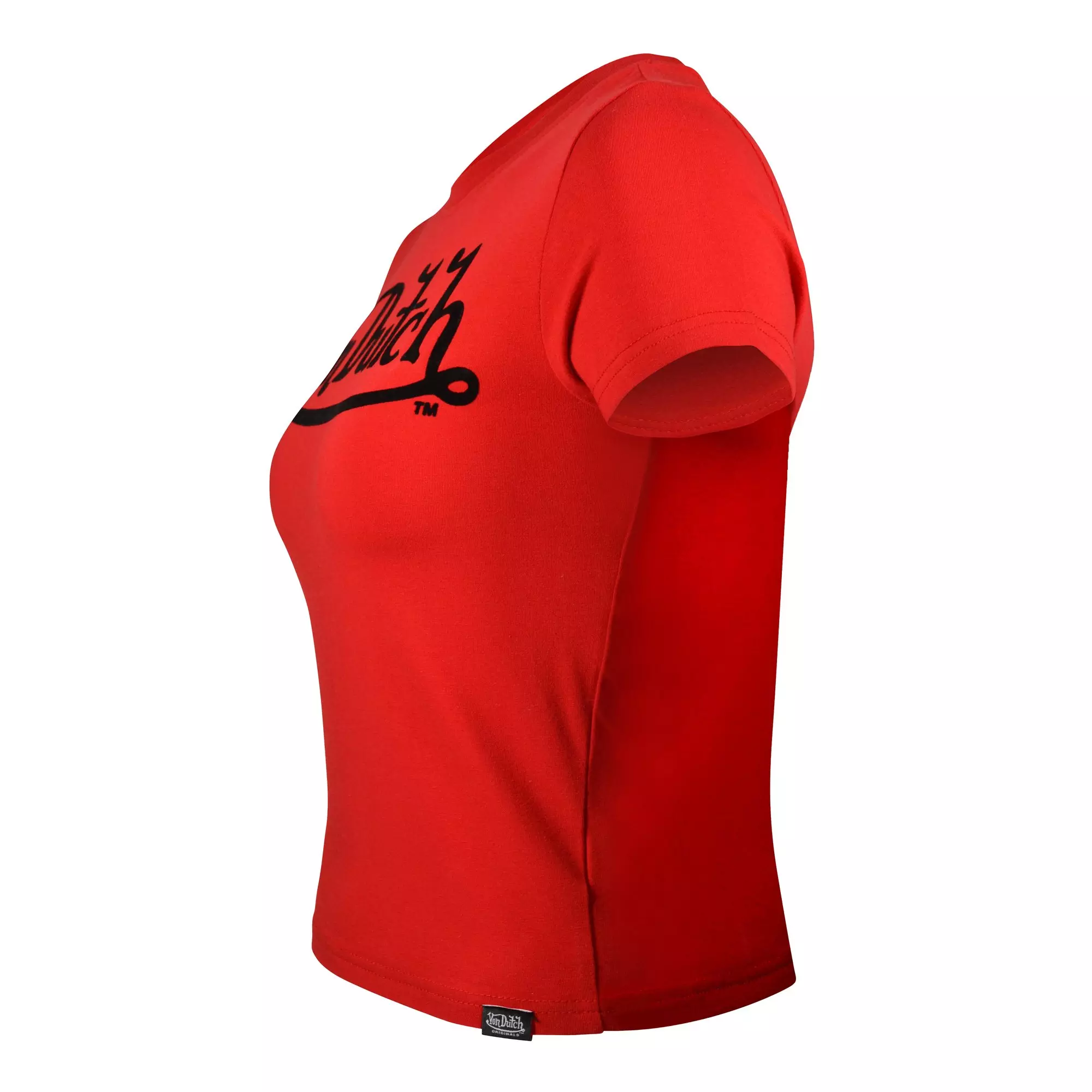 Von Dutch Women's Snake BH Baby Tee - Red - RED