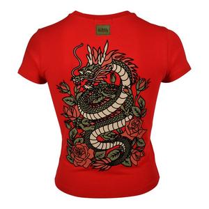 Von Dutch Women's Snake BH Baby Tee - Red
