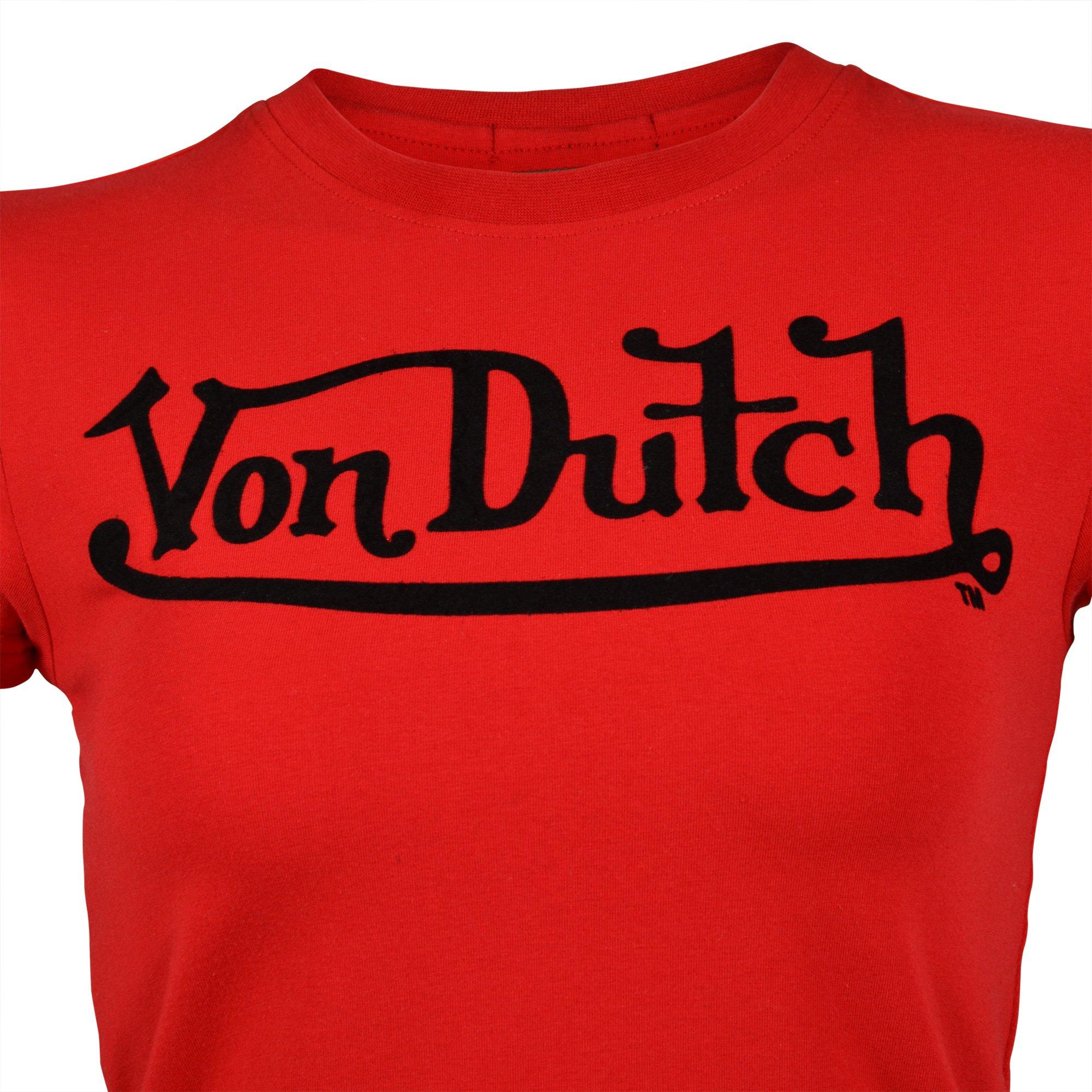 Von Dutch Women's Snake BH Baby Tee - Red - RED Thumbnail View 4