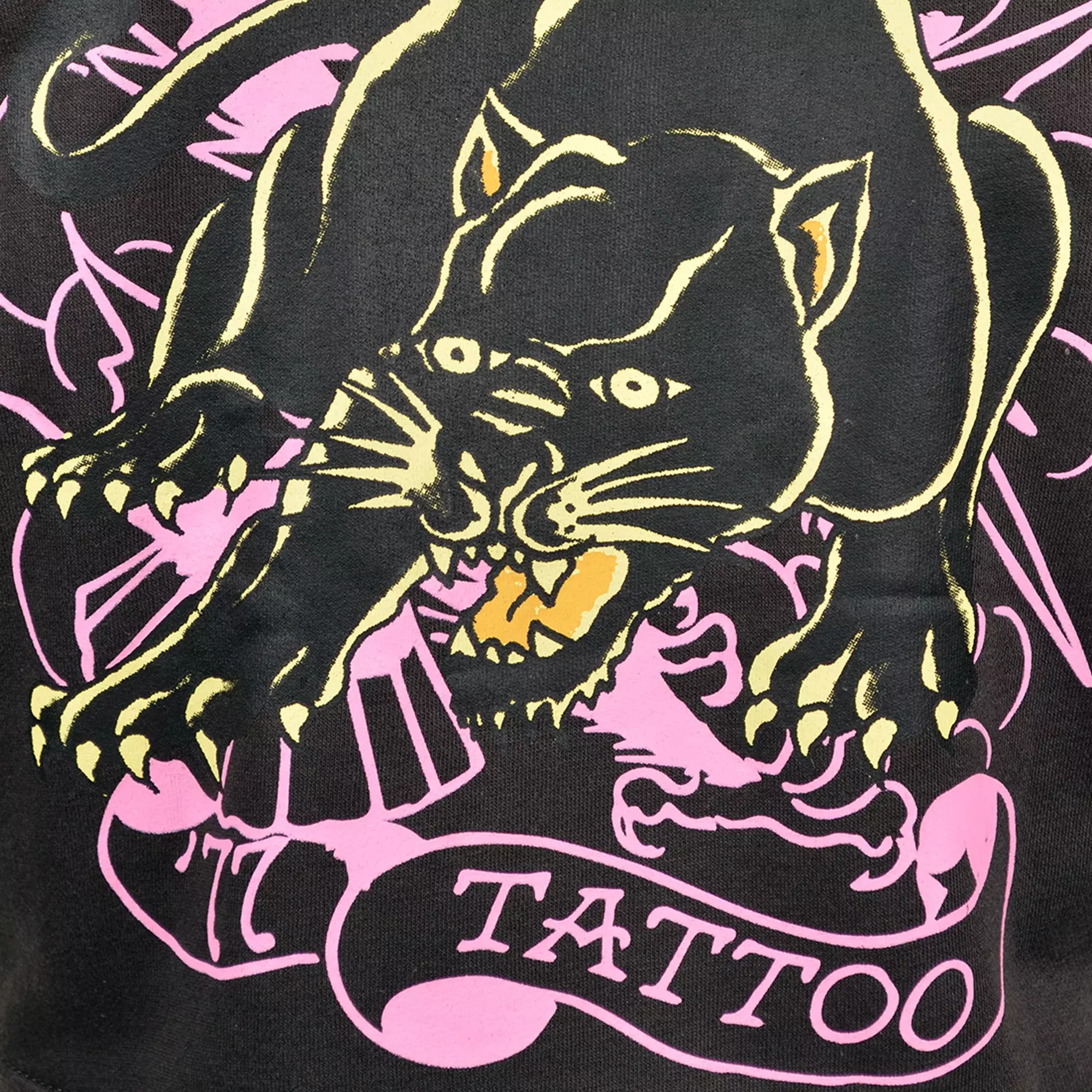 Ed Hardy Women's Panther Fleece Full Zip Hoodie - Grey