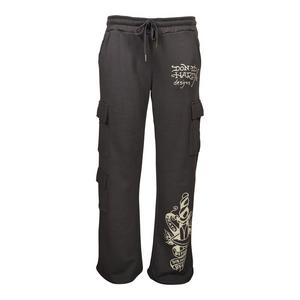 Ed Hardy Women's Panther Fleece Cargo Pants - Grey