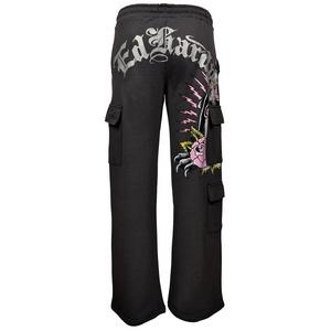 Ed Hardy Women's Panther Fleece Cargo Pants - Grey