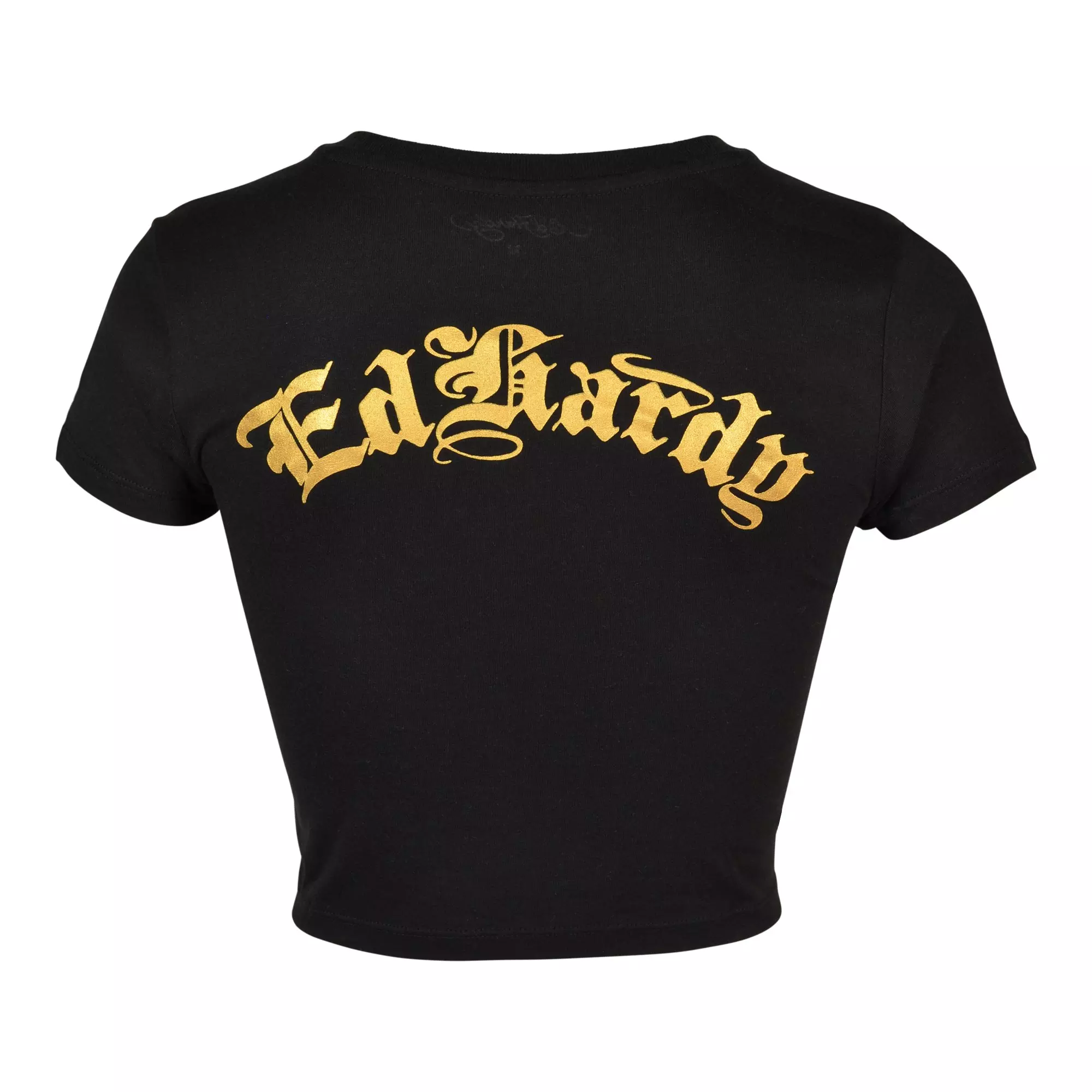 Ed Hardy Women's Tiger Head Tee - Black - BLACK