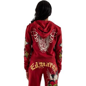 Ed Hardy Women's Sacred Heart Full-Zip Jacket
