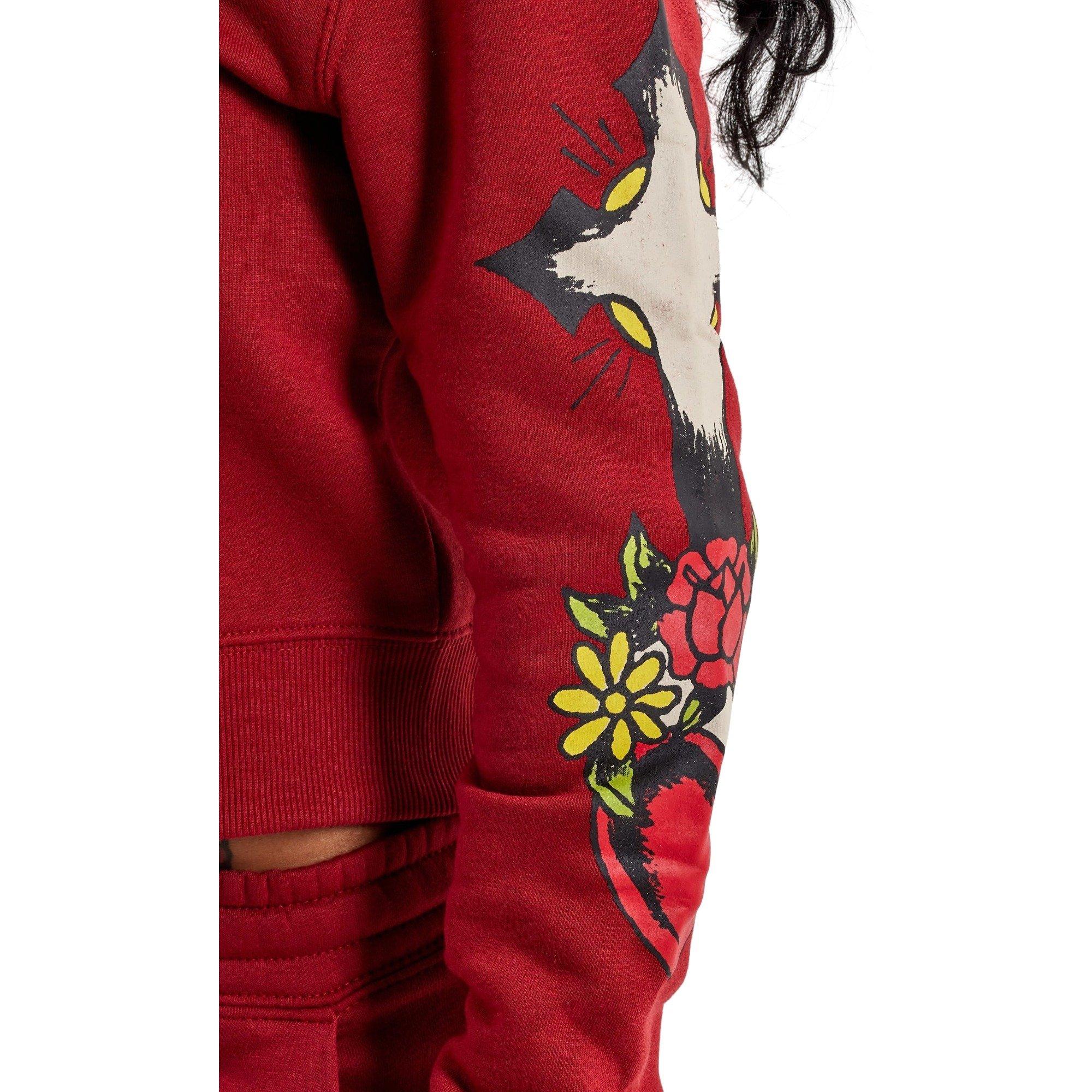 Ed Hardy Women's Sacred Heart Full-Zip Jacket - RED Thumbnail View 4