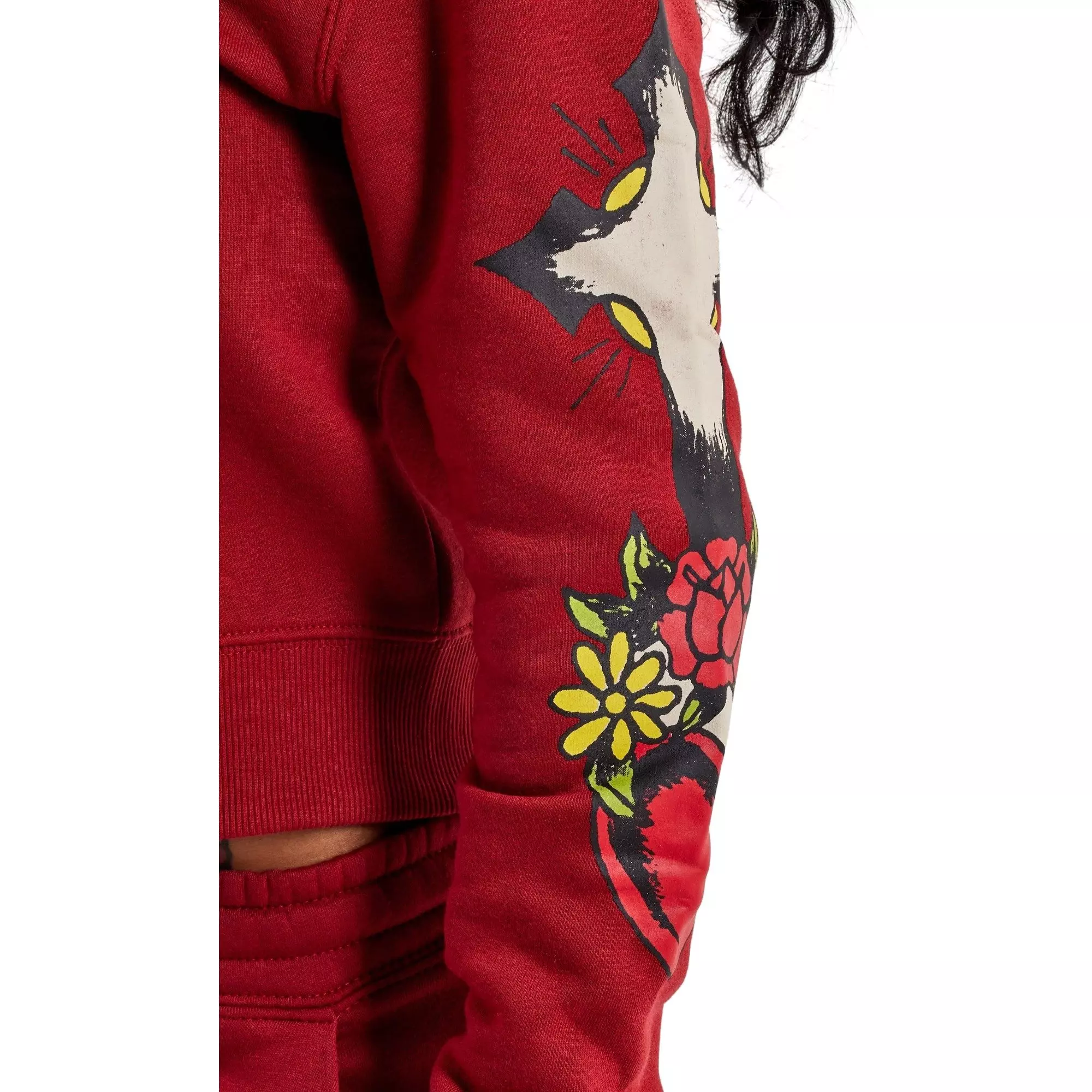 Ed Hardy Women's Sacred Heart Full-Zip Jacket - RED