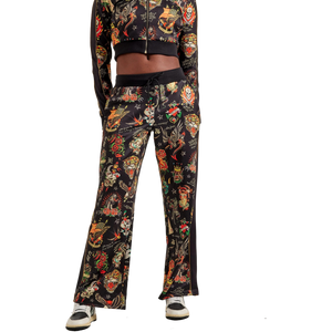 Ed Hardy Women's Shrunken Flashboard Track Pants