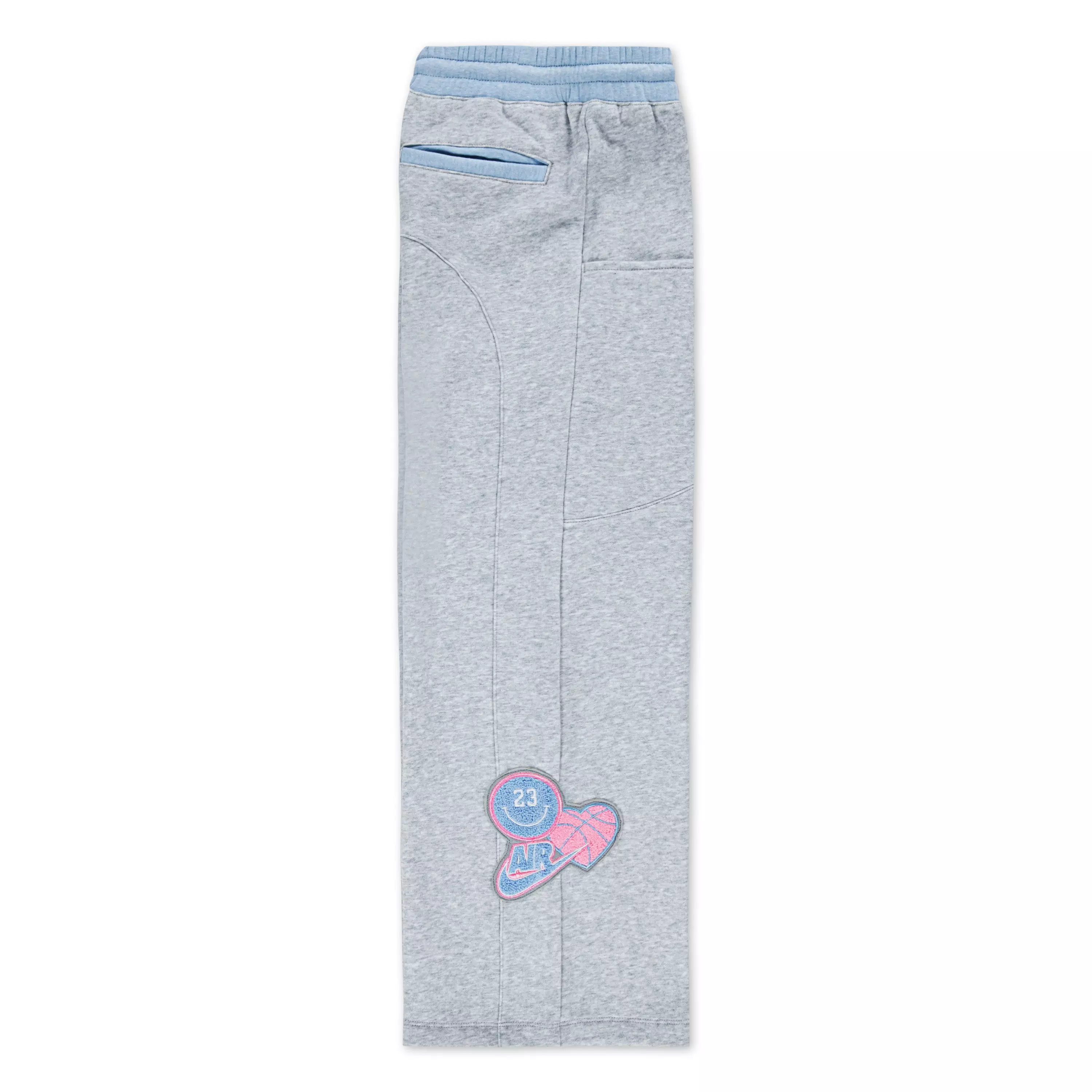 Jordan Big Girls' Fleece Pants - GREY/PINK