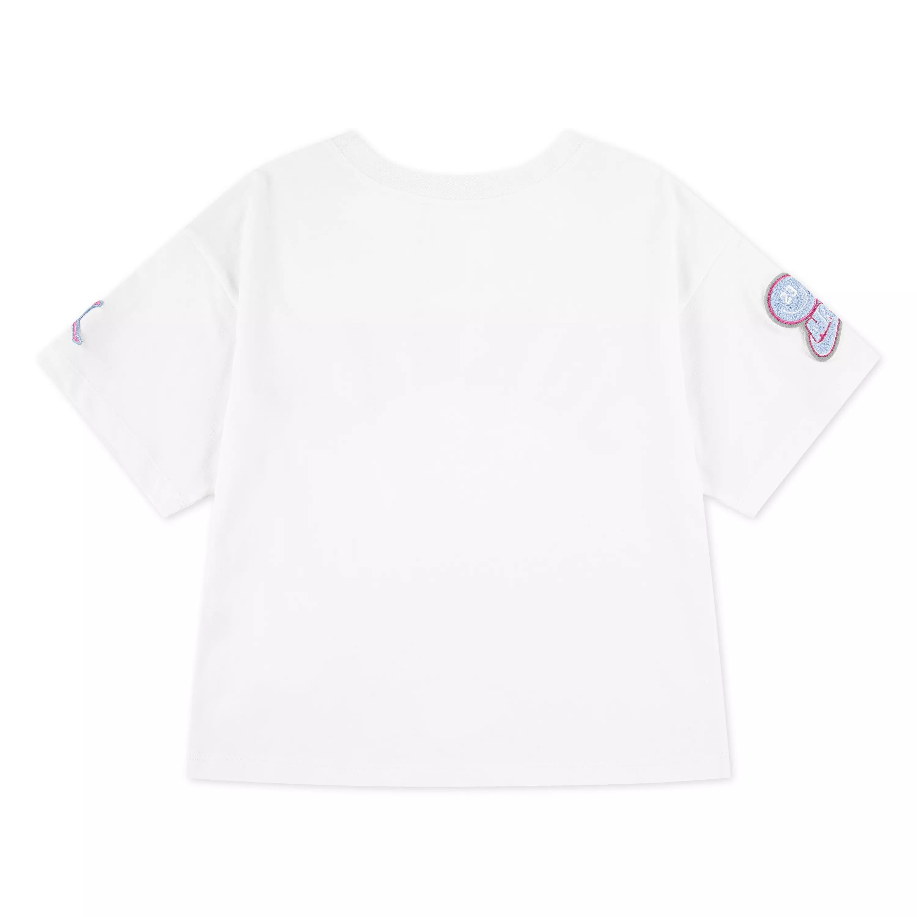 Jordan Big Girls' Patch Tee - WHITE/PINK