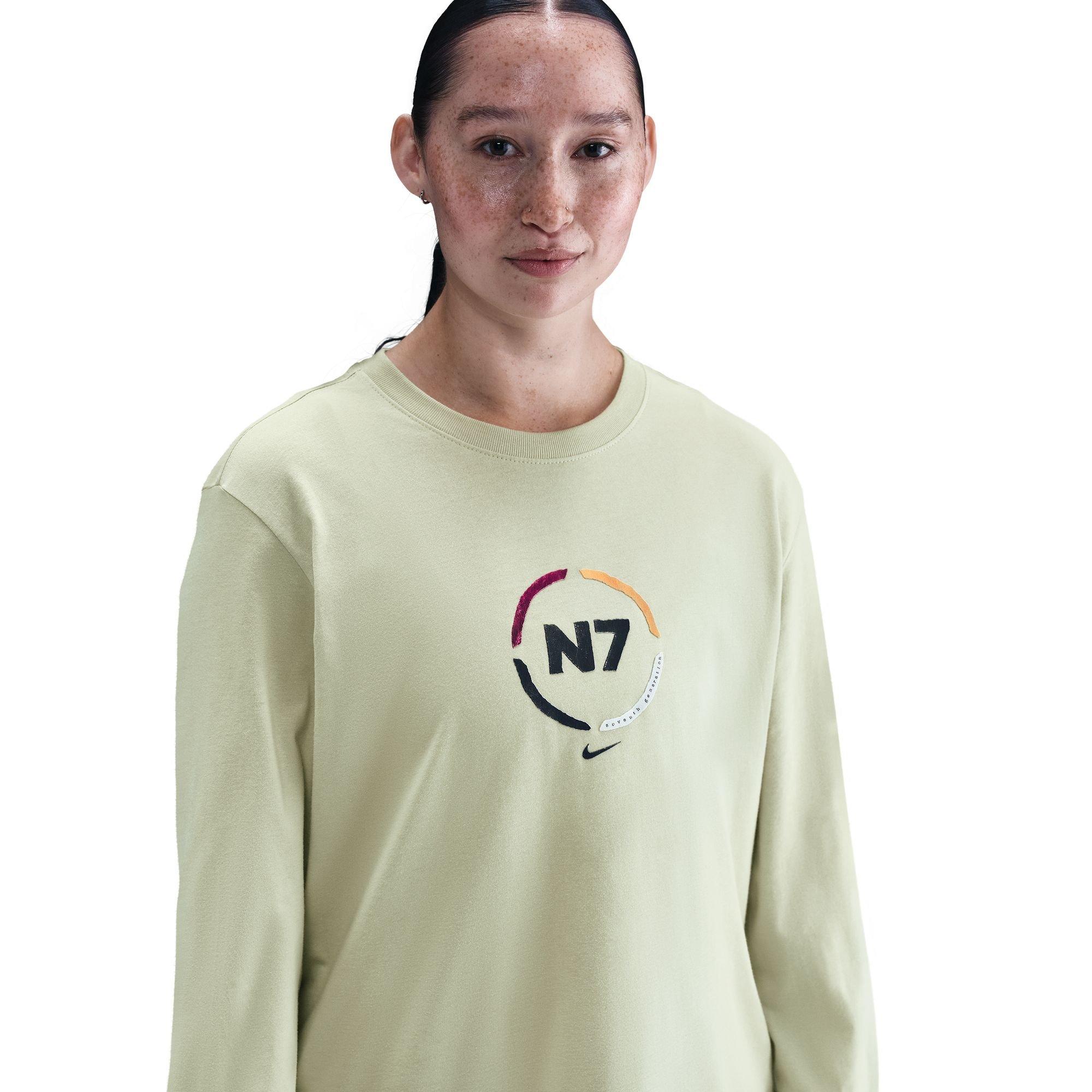 Nike N7 Long-Sleeve Max90 T-Shirt - Olive - OLIVE Thumbnail View 2