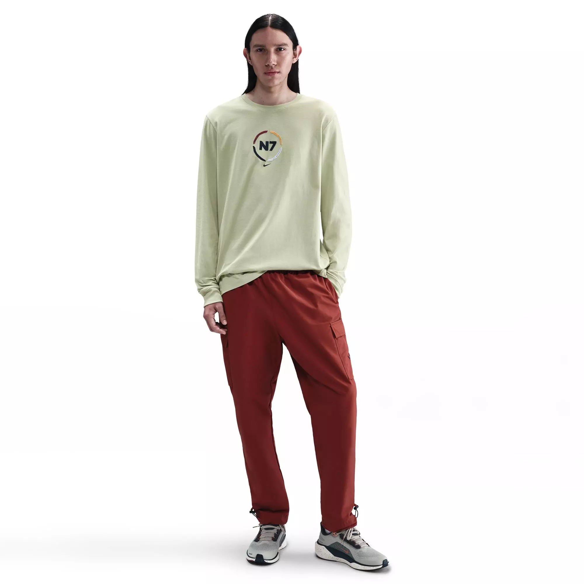 Nike N7 Long-Sleeve Max90 T-Shirt - Olive - OLIVE