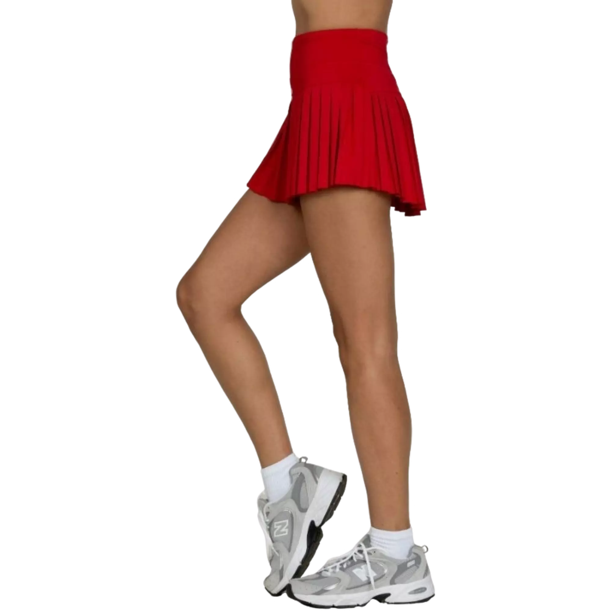 Gold Hinge Women's Pleated Tennis Skirt - Ruby - RUBY/CLARET