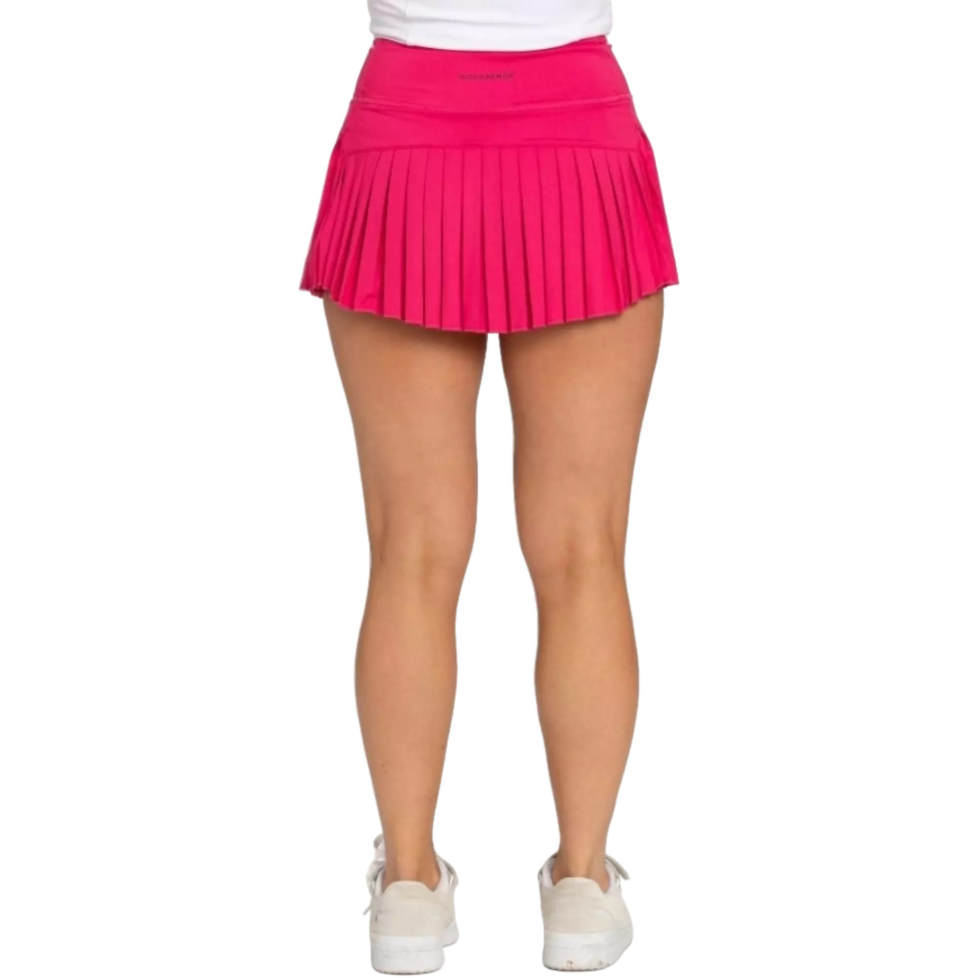 Gold Hinge Women's Pleated Tennis Skirt - Hot Pink - PINK