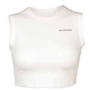 Gold Hinge Women's Crop Tank - Ivory