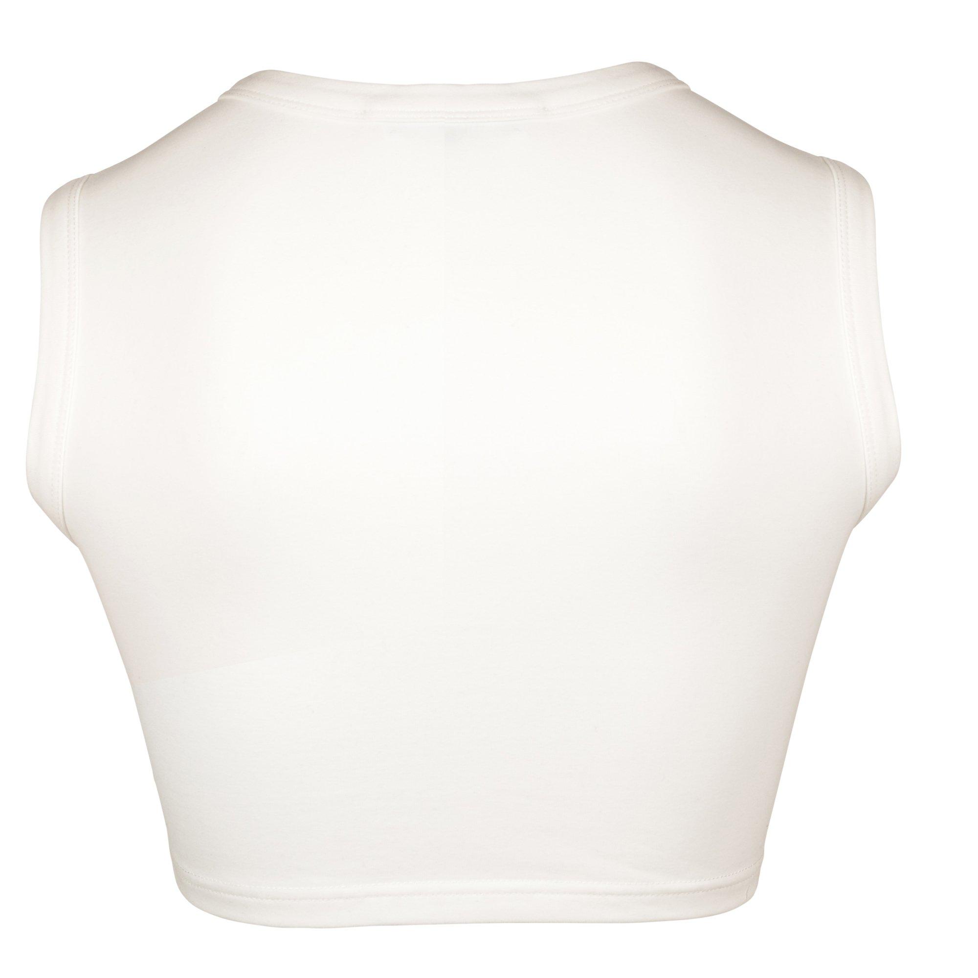 Gold Hinge Women's Crop Tank - Ivory - IVORY Thumbnail View 2