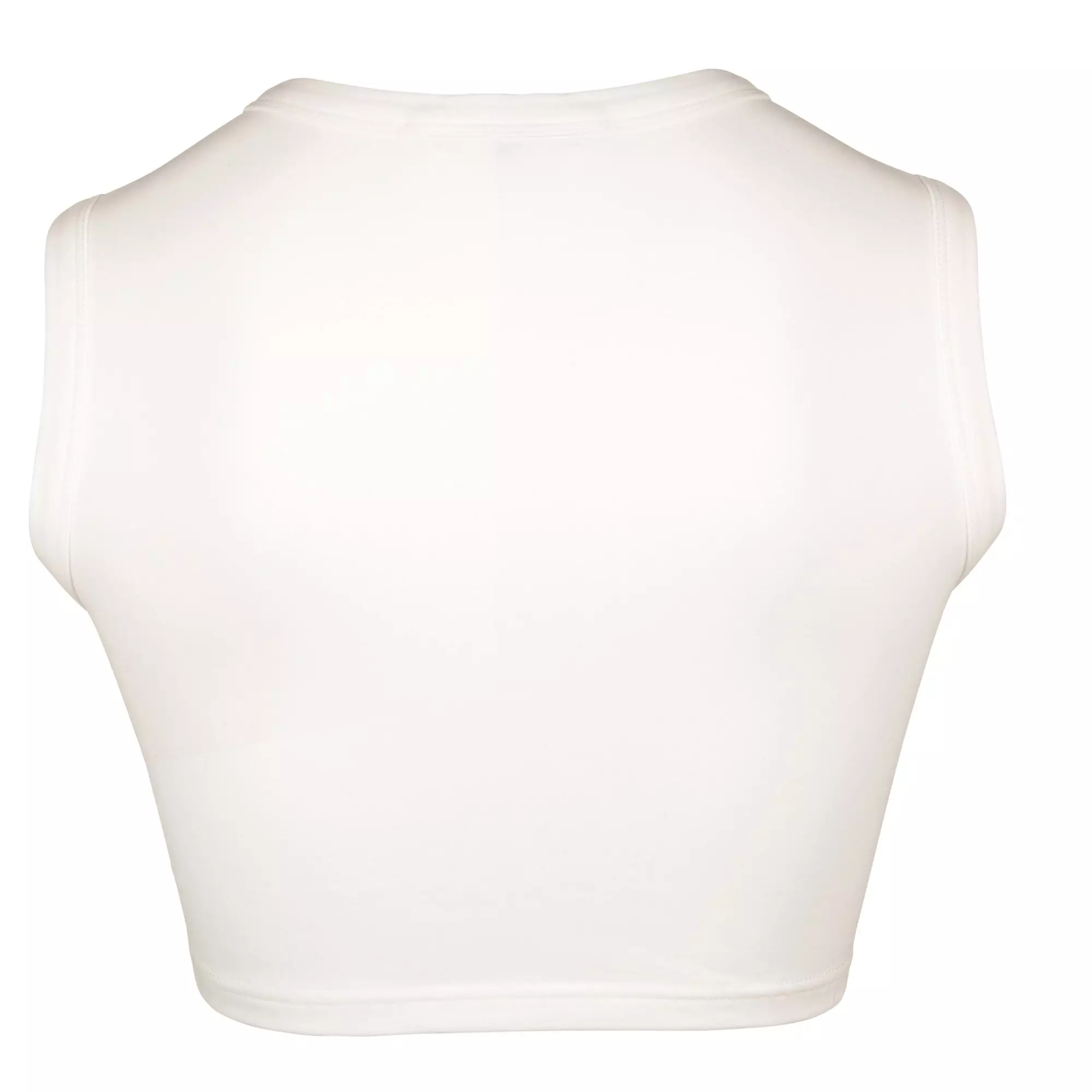 Gold Hinge Women's Crop Tank - Ivory - IVORY