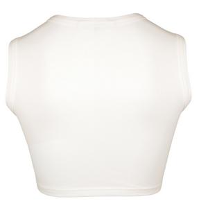 Gold Hinge Women's Crop Tank - Ivory