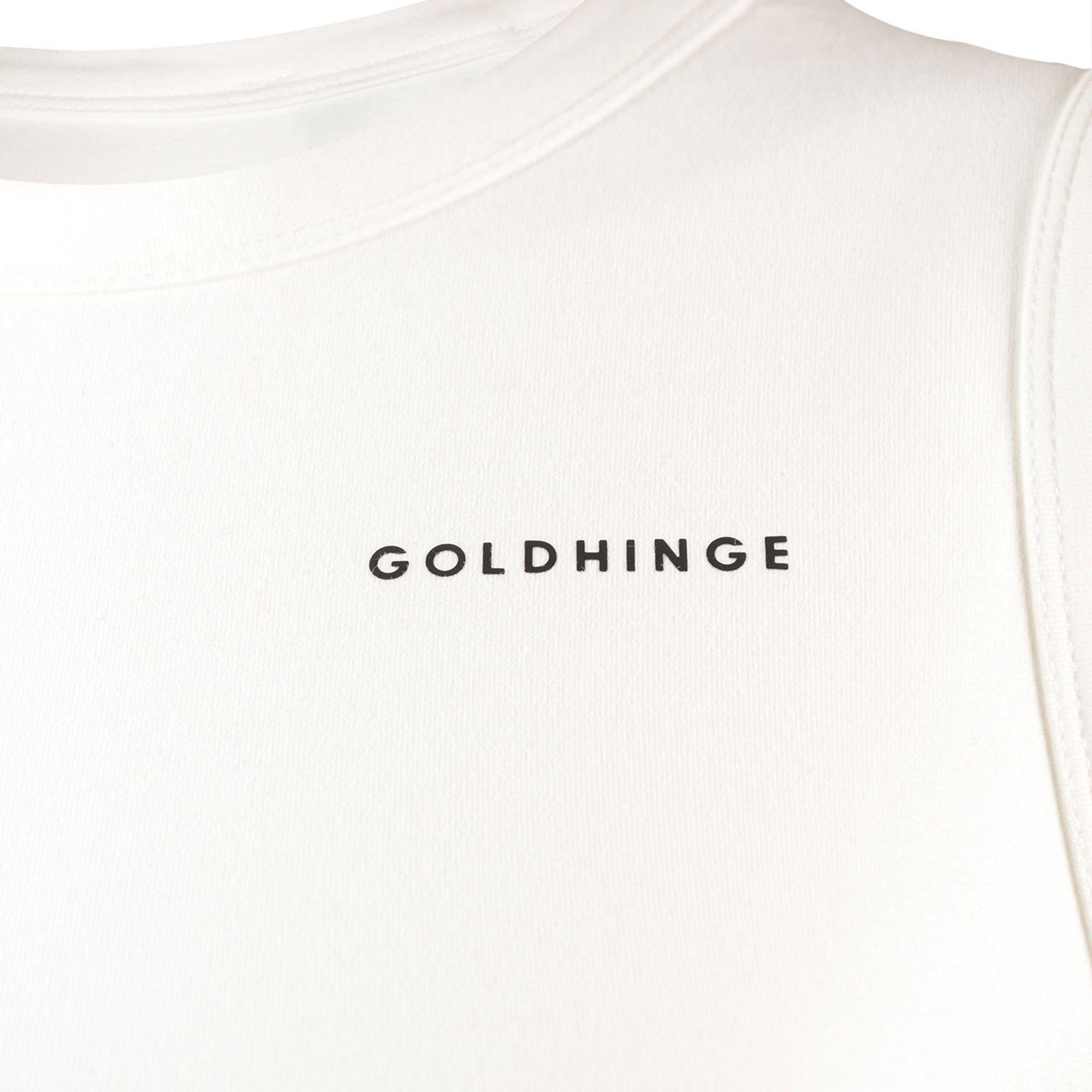 Gold Hinge Women's Crop Tank - Ivory - IVORY Thumbnail View 4