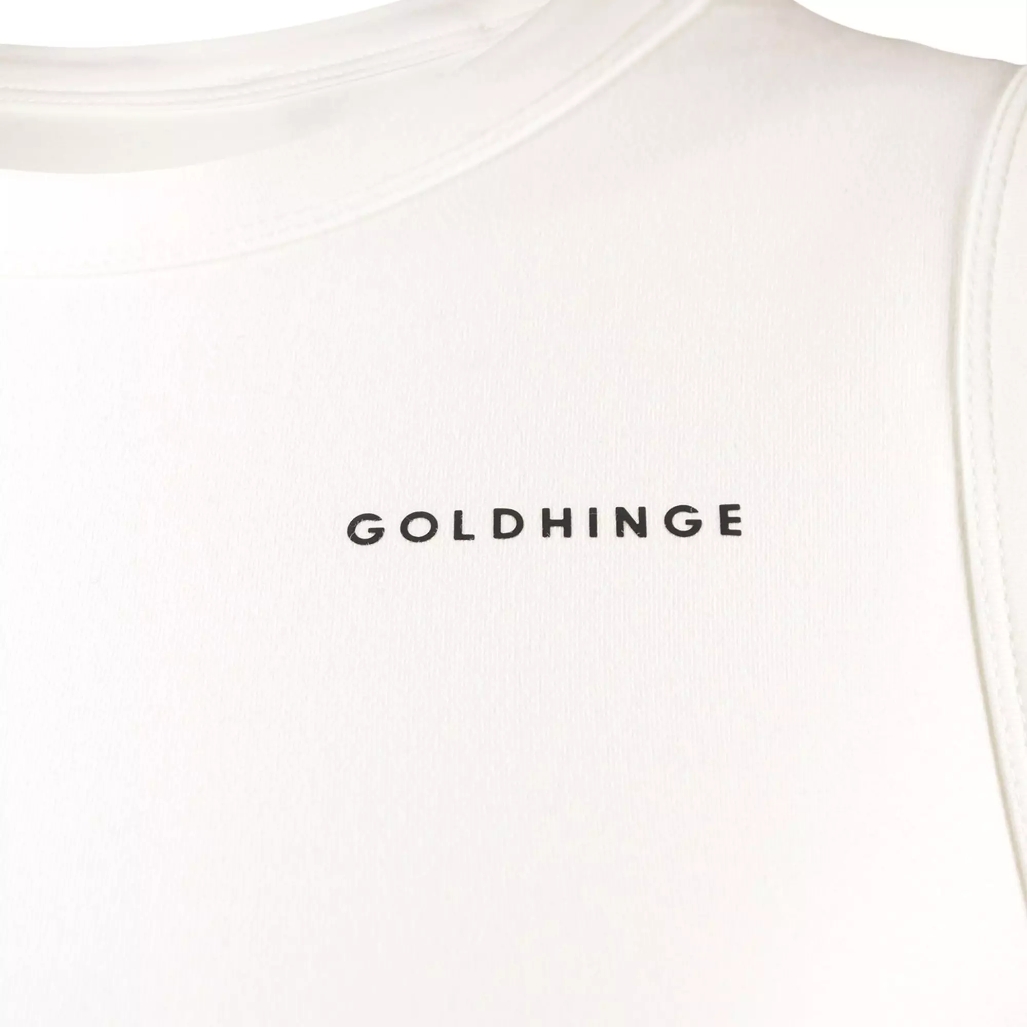 Gold Hinge Women's Crop Tank - Ivory - IVORY