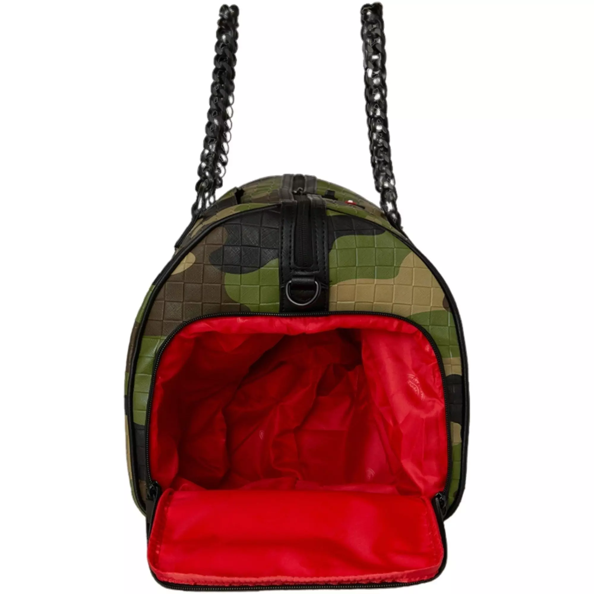 Sprayground Woodland Camo Duffle Bag - CAMO/BLACK