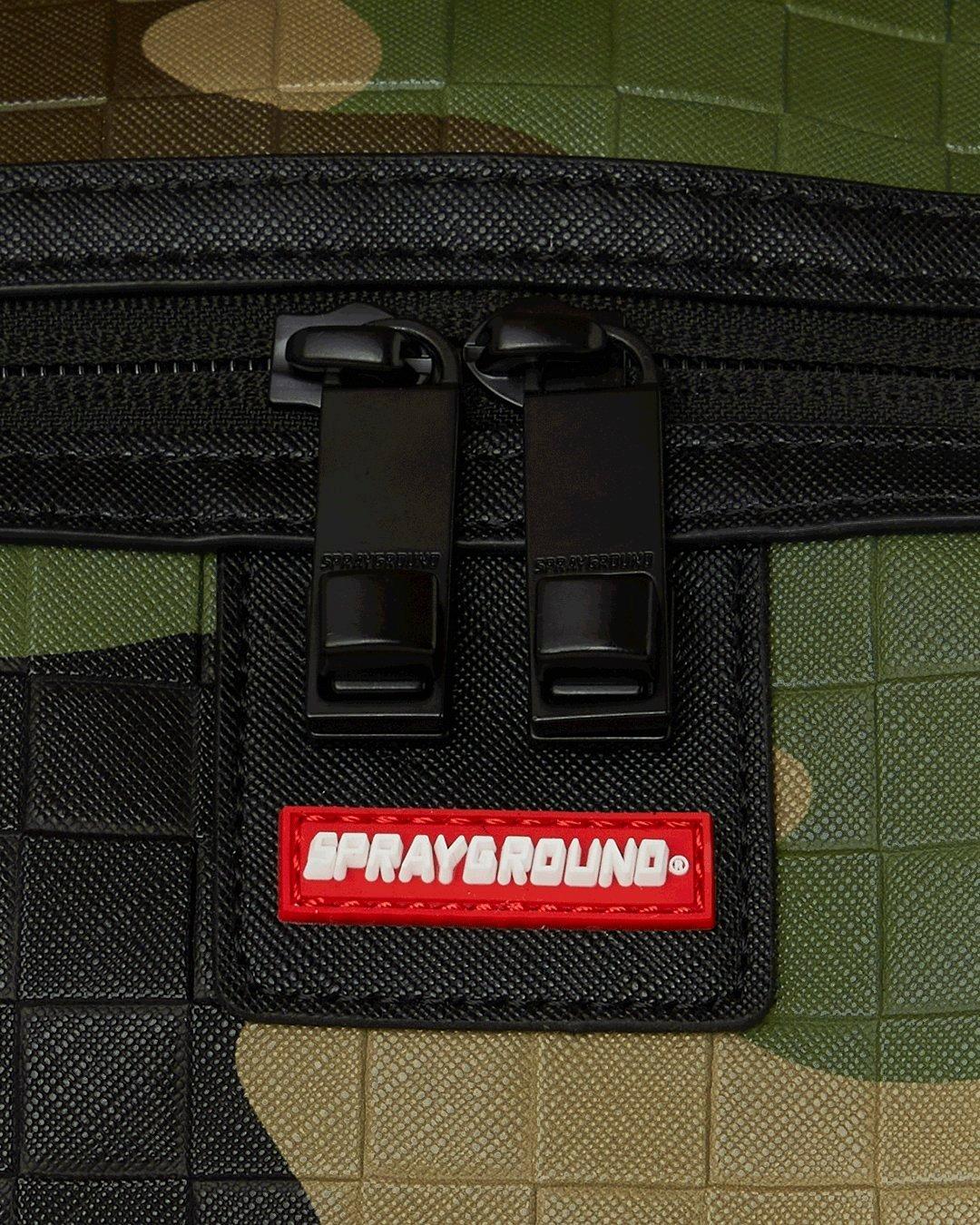 Sprayground Woodland Camo Duffle Bag