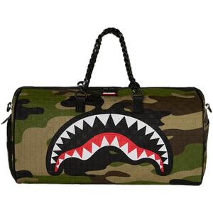 Sprayground Woodland Camo Duffle Bag