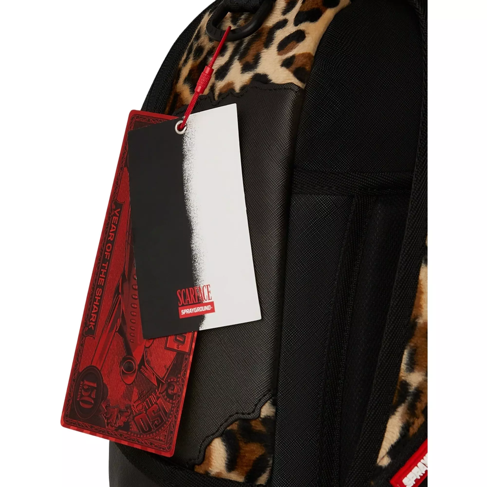 Sprayground Scarface Leopard Backpack - BLACK
