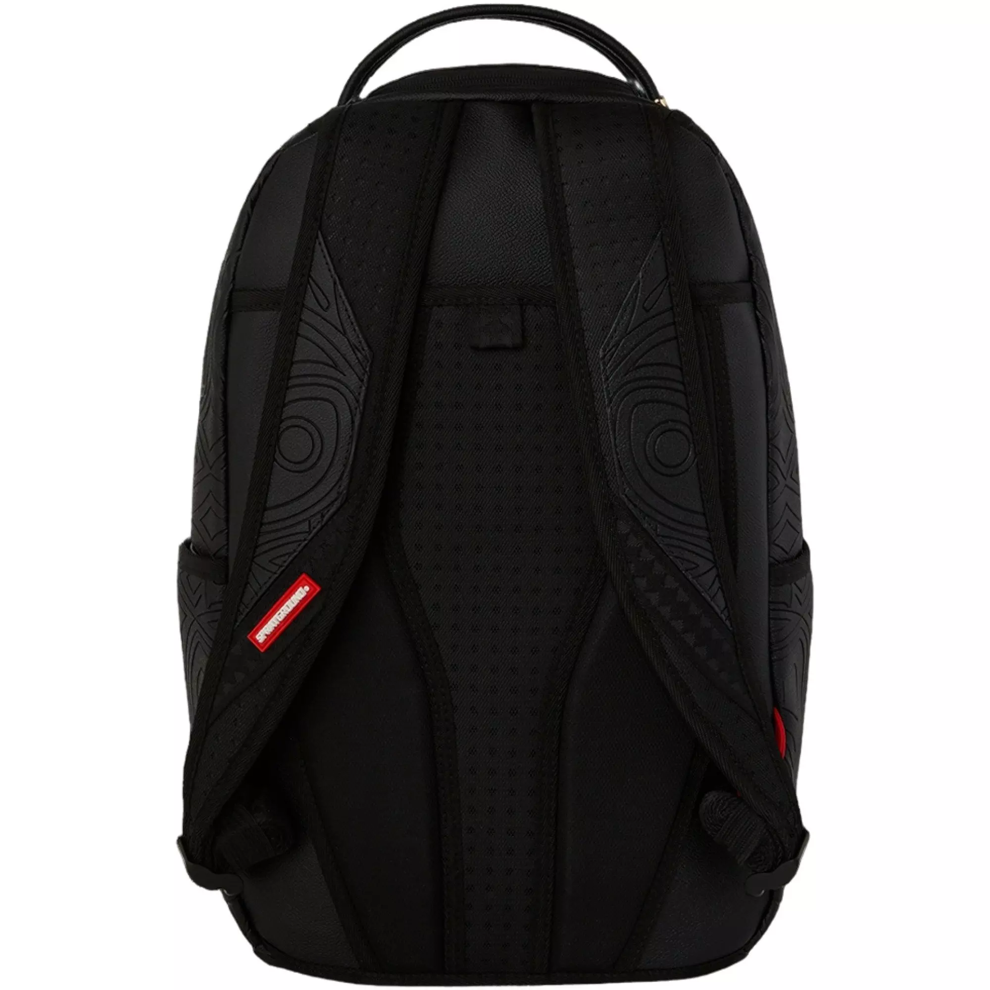 Sprayground Shark Central Embossed Backpack - BLACK